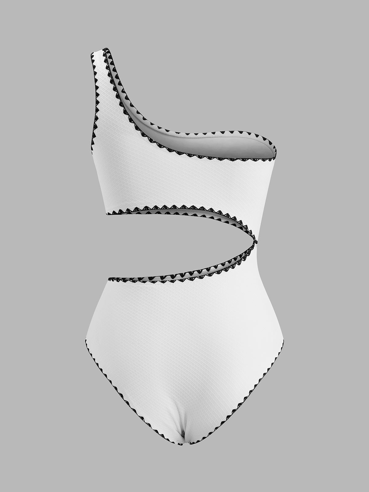 Maillot de bain asymétrique avec découpes
