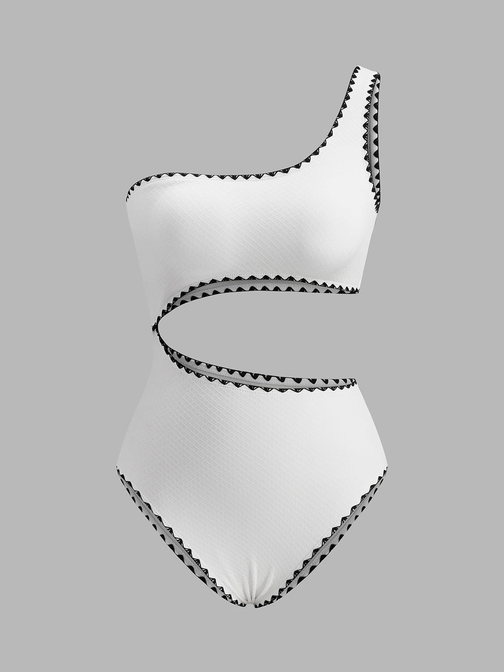 Maillot de bain asymétrique avec découpes