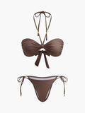 Bikini-Set mit Schleifenknoten