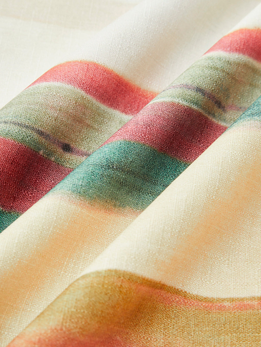 Gestreeftes Trägerkleid mit Aquarellmuster