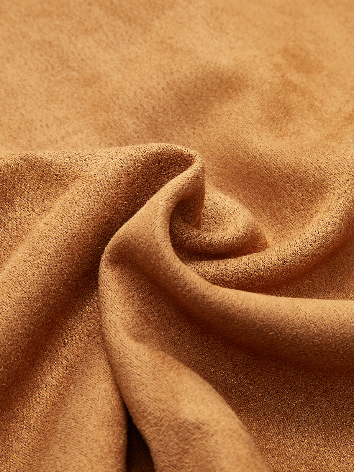 Suede Effect Metal-Detail Short Dress