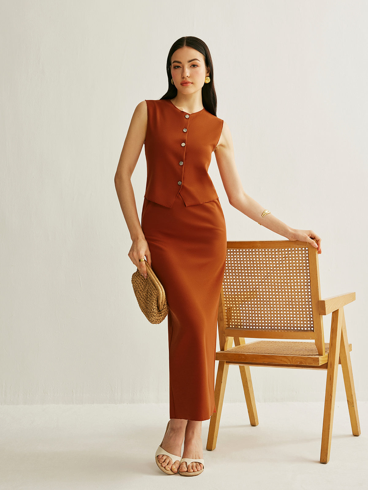 A-Linien-Rock mit elastischem Bund 