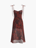 Geblümtes Trägerkleid