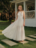 Robe sans manches semi-transparente en dentelle