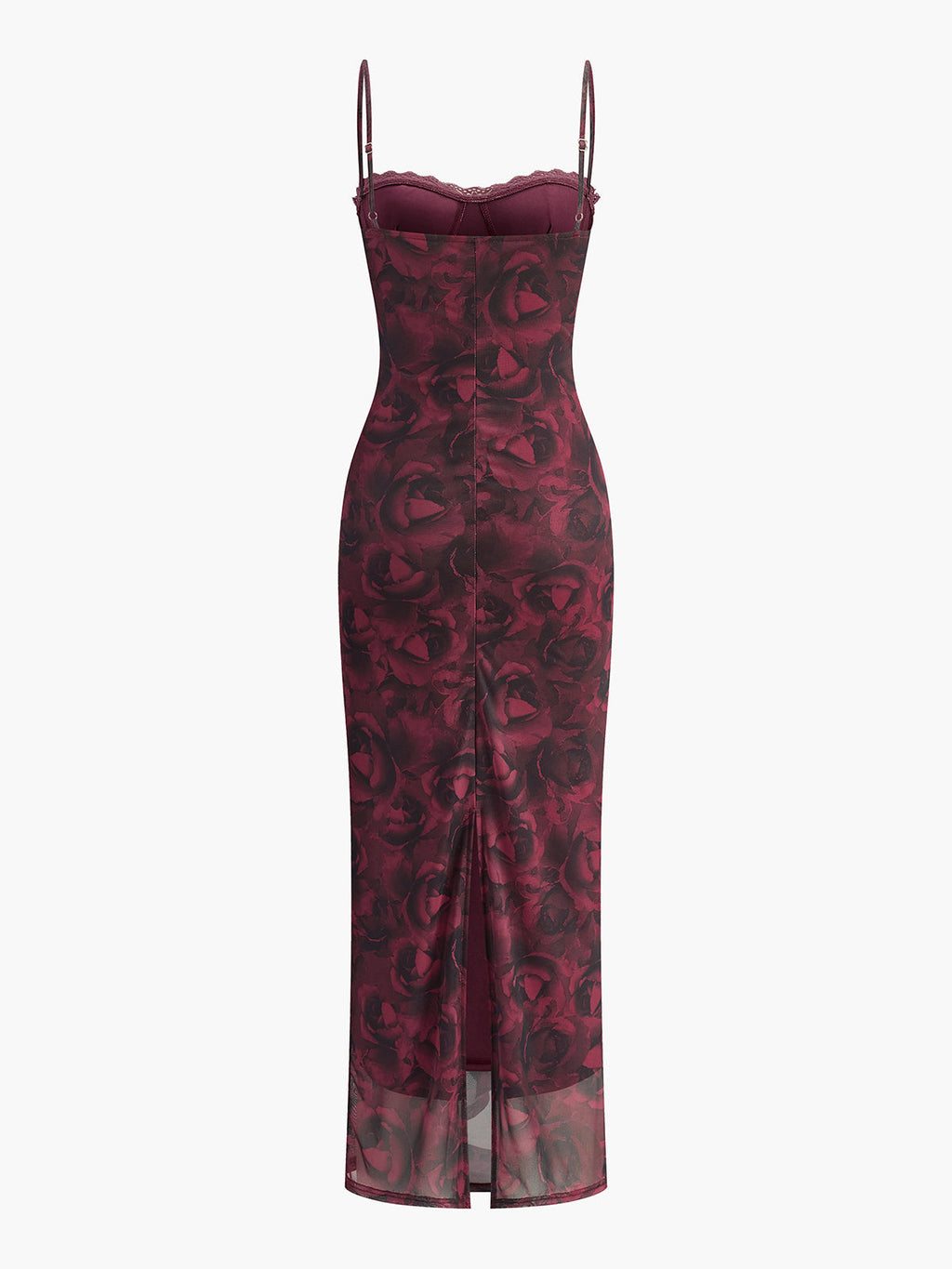 Florales Spitzen-Slip-Kleid