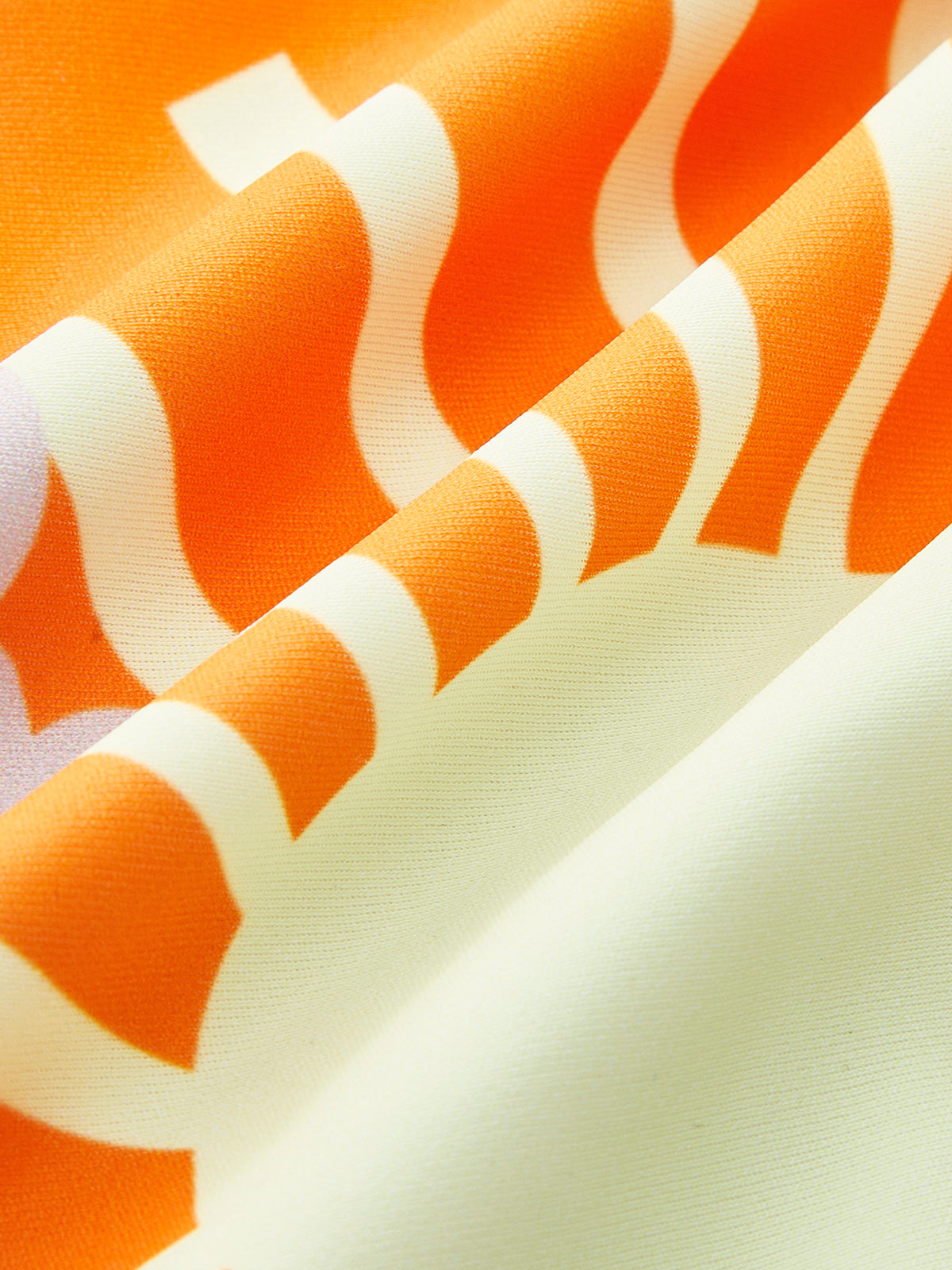 Badeanzug mit tropischem Print und Rückenausschnitt 