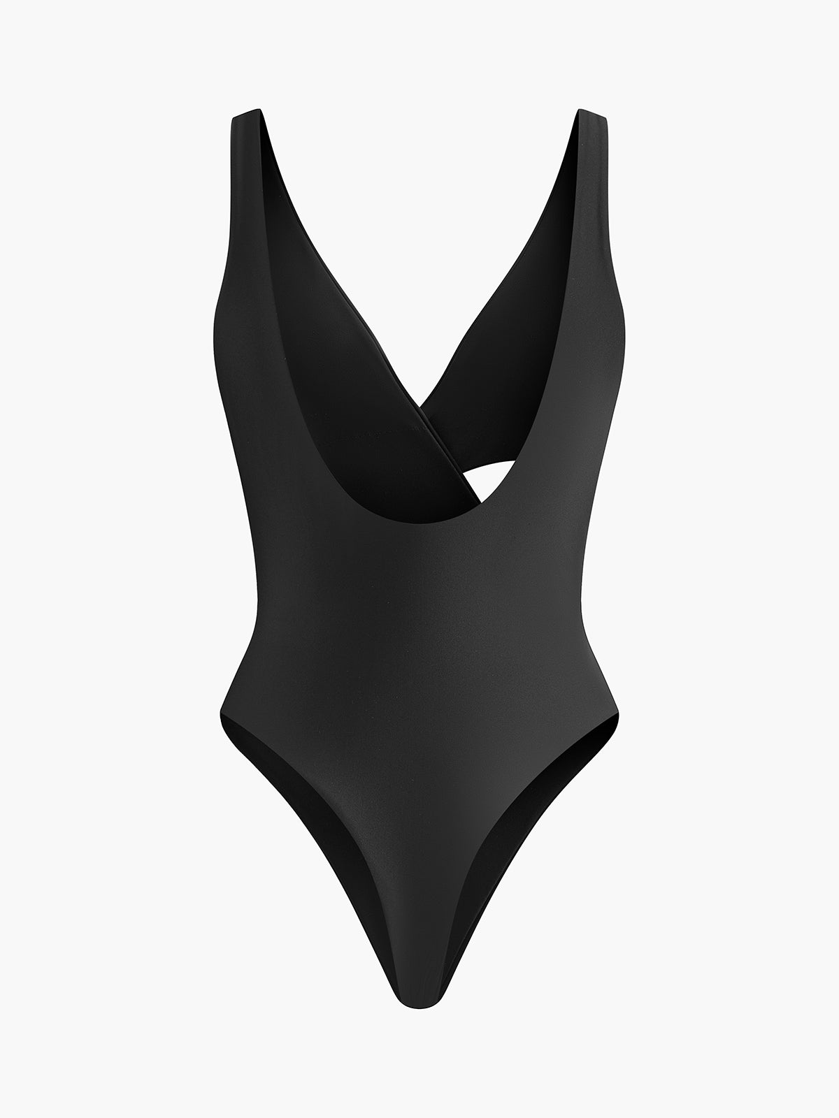 V-Ausschnitt Criss-Cross Badeanzug Einteiler