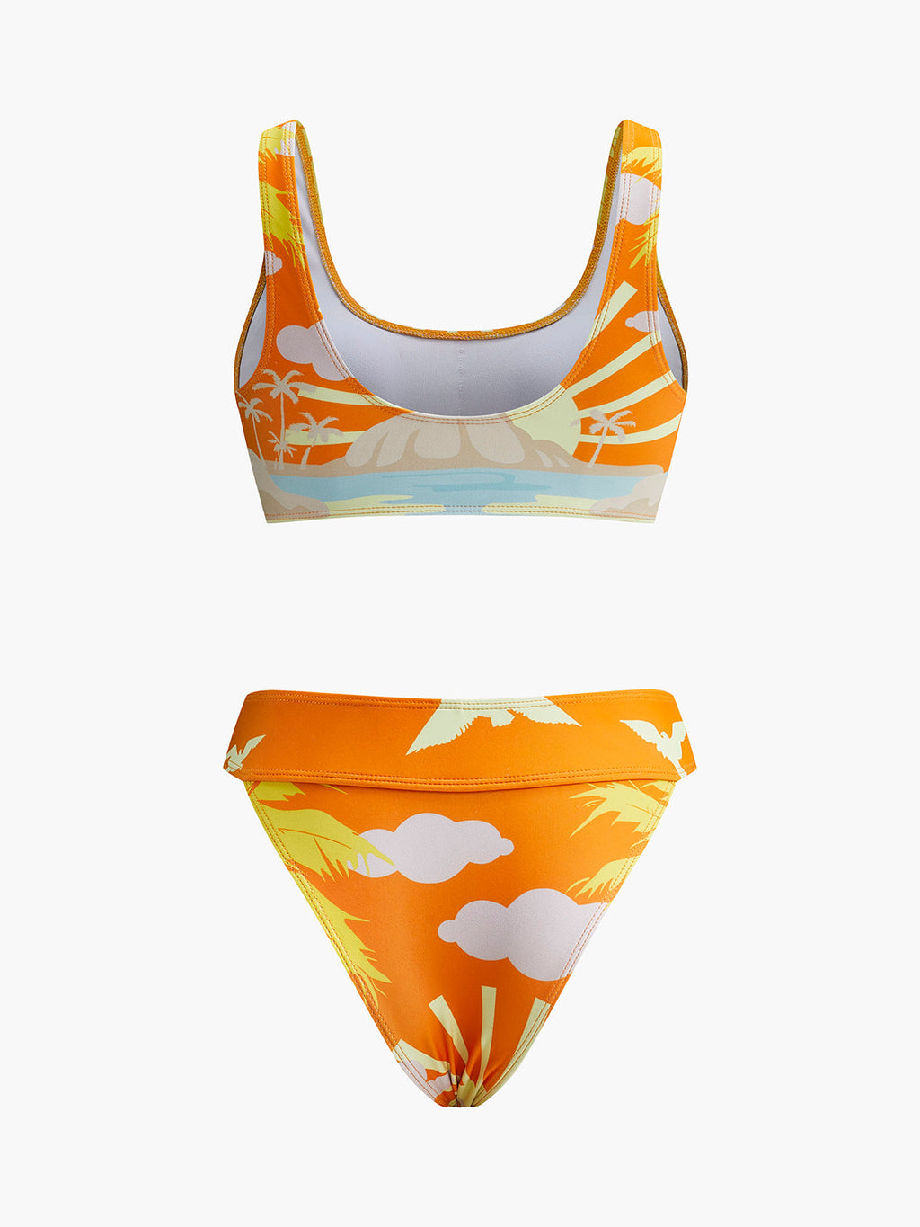 Ensemble bikini imprimé tropical