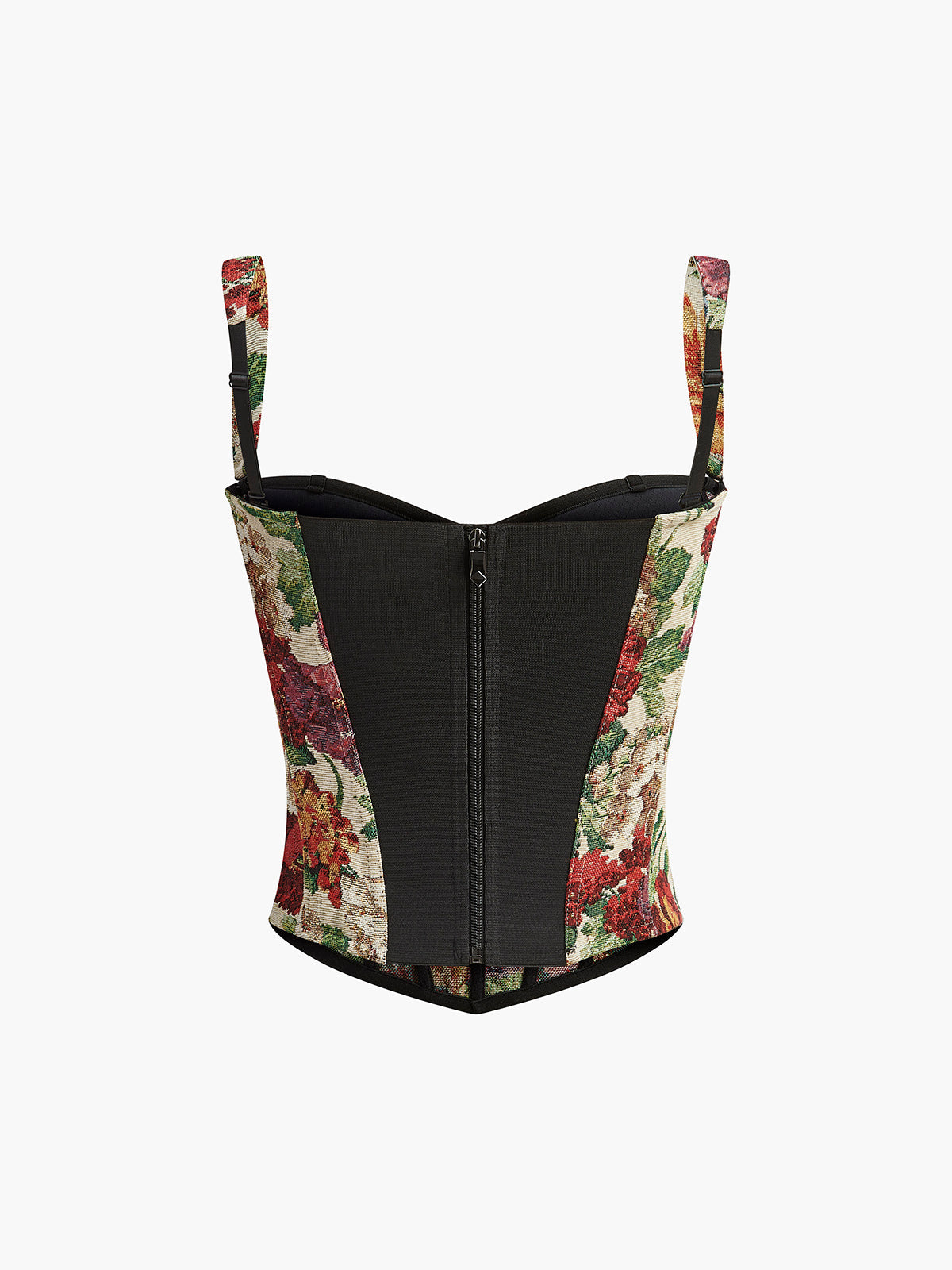 Korsett mit Blumenmuster und Sweetheart-Ausschnitt
