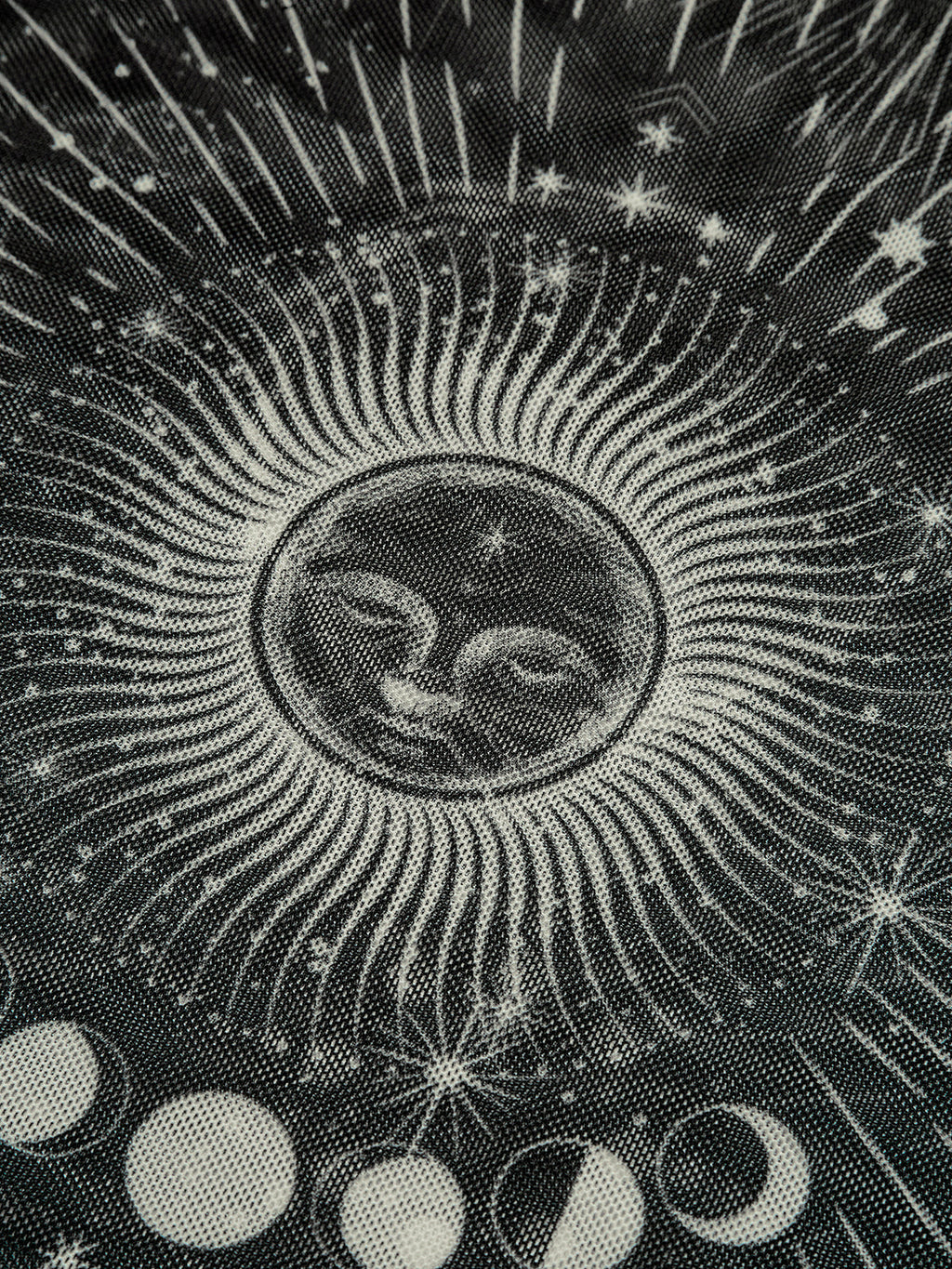 Astrologie-Druck transparenter Rock