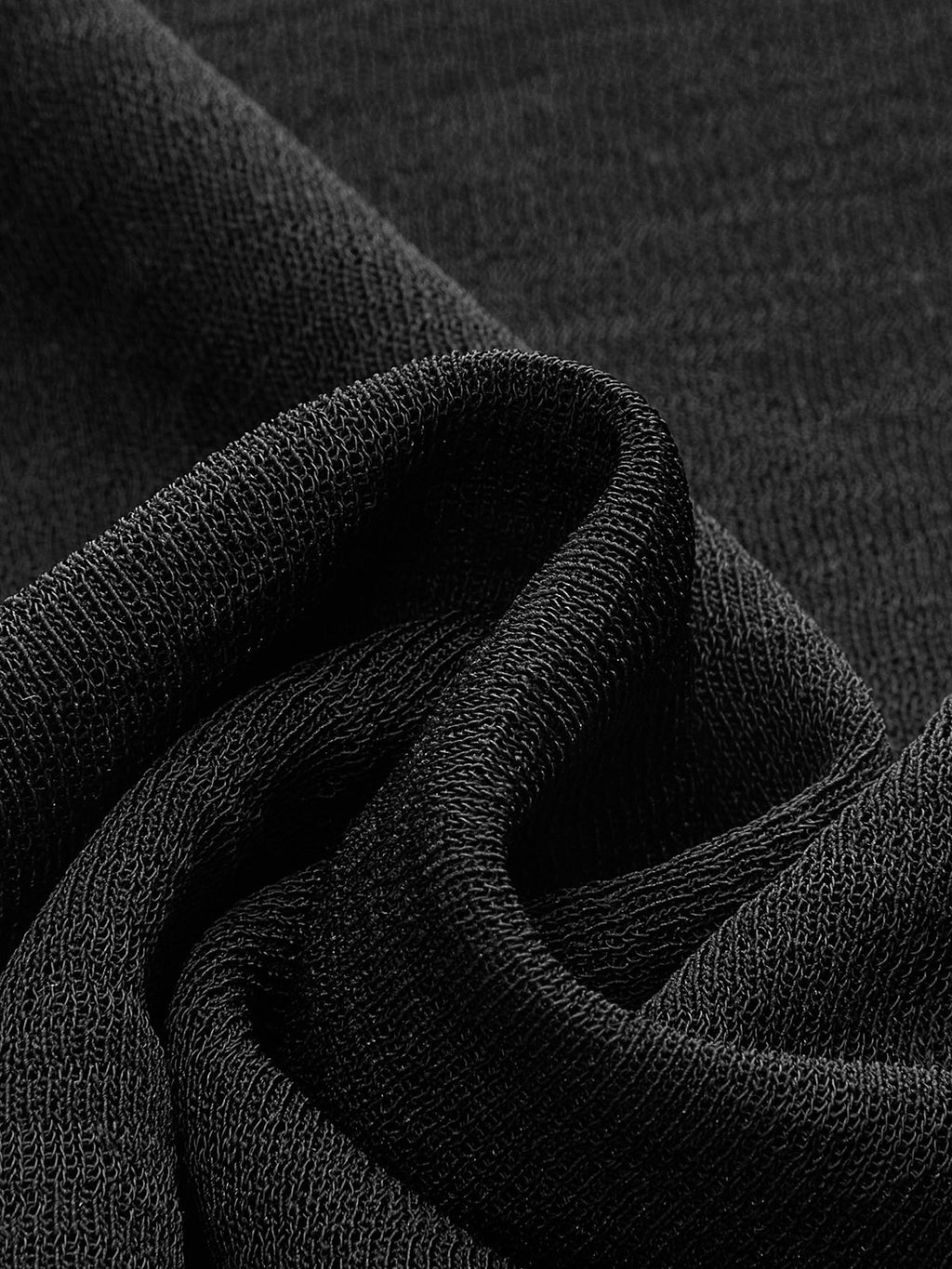 Jersey-Top mit geradem Ausschnitt und transparenten Einsätzen
