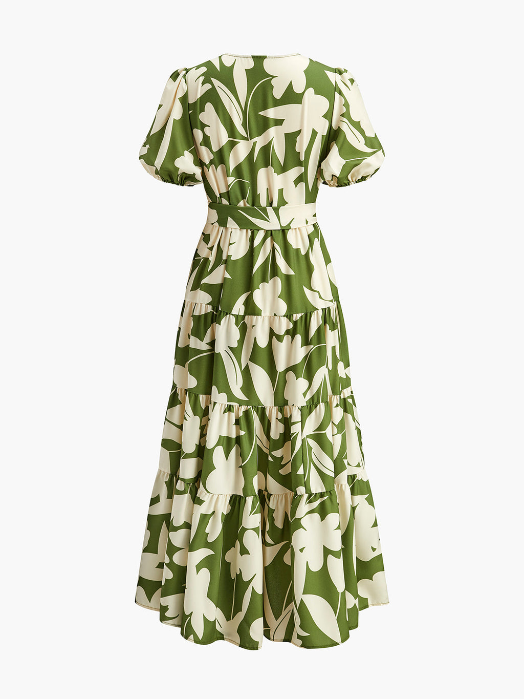 Robe ceinturée à imprimé floral