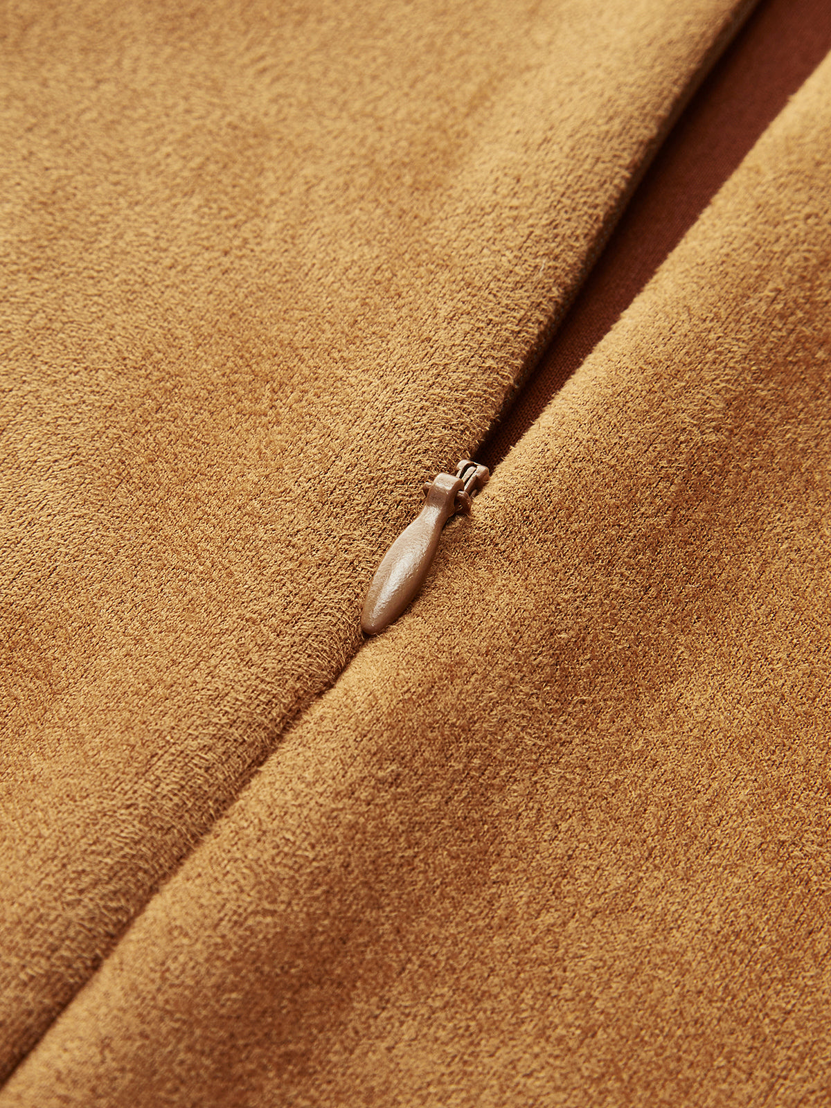 Wickelrock in Wildlederoptik mit Reißverschluss 