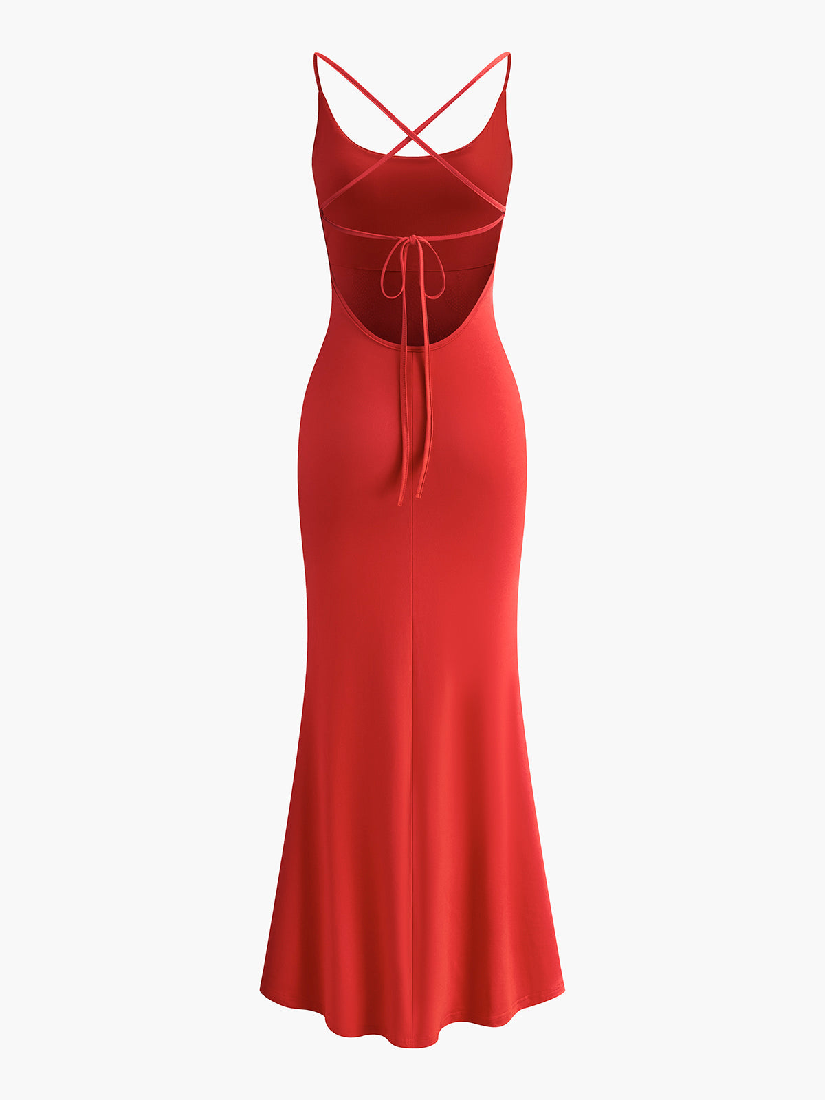 Ärmelloses Kleid mit Rückenschnürung