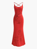 Ärmelloses Kleid mit Rückenschnürung