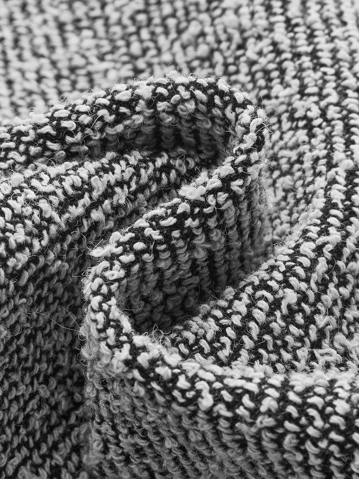 Rock aus strukturiertem Tweed mit Reißverschluss 