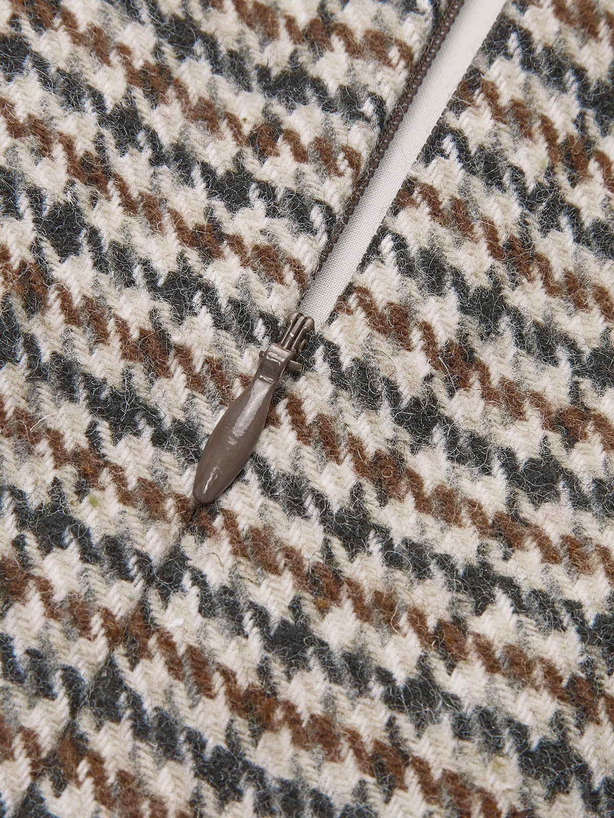 Houndstooth A-Line Mini Skirt