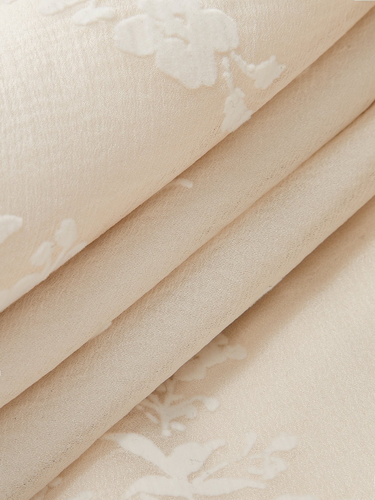 Langes Kleid mit floralem Jacquardmuster 