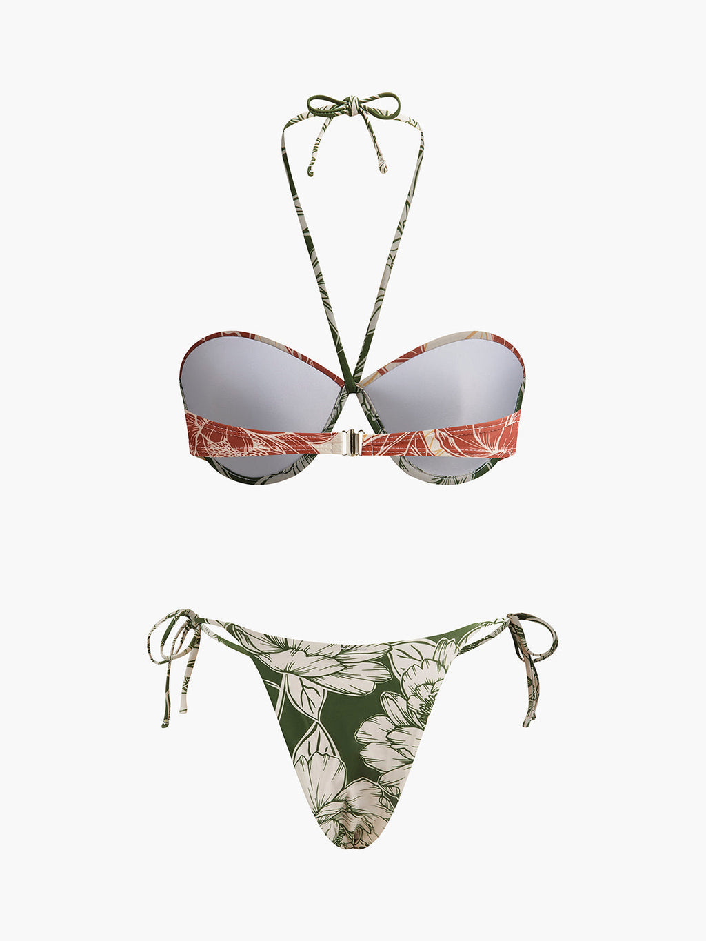 Blumen-Bikini-Set mit Wickelrock