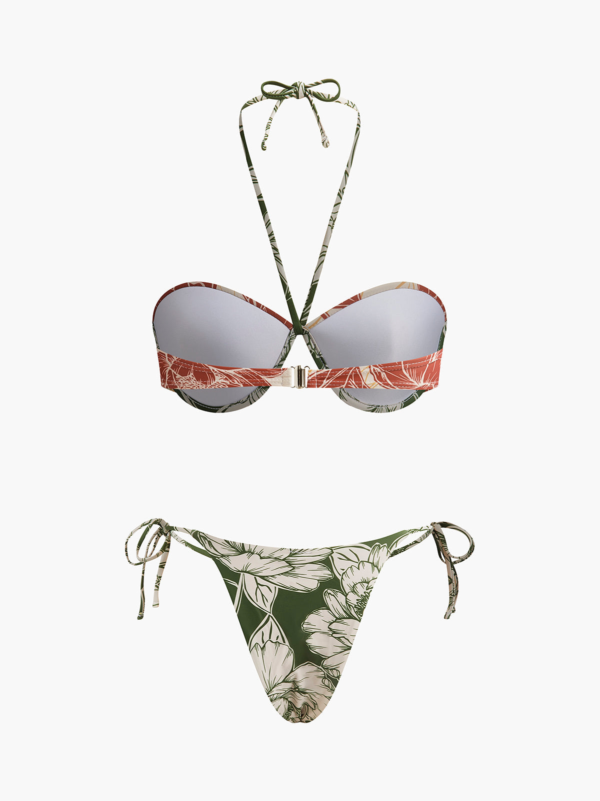 Blumen-Bikini-Set mit Wickelrock
