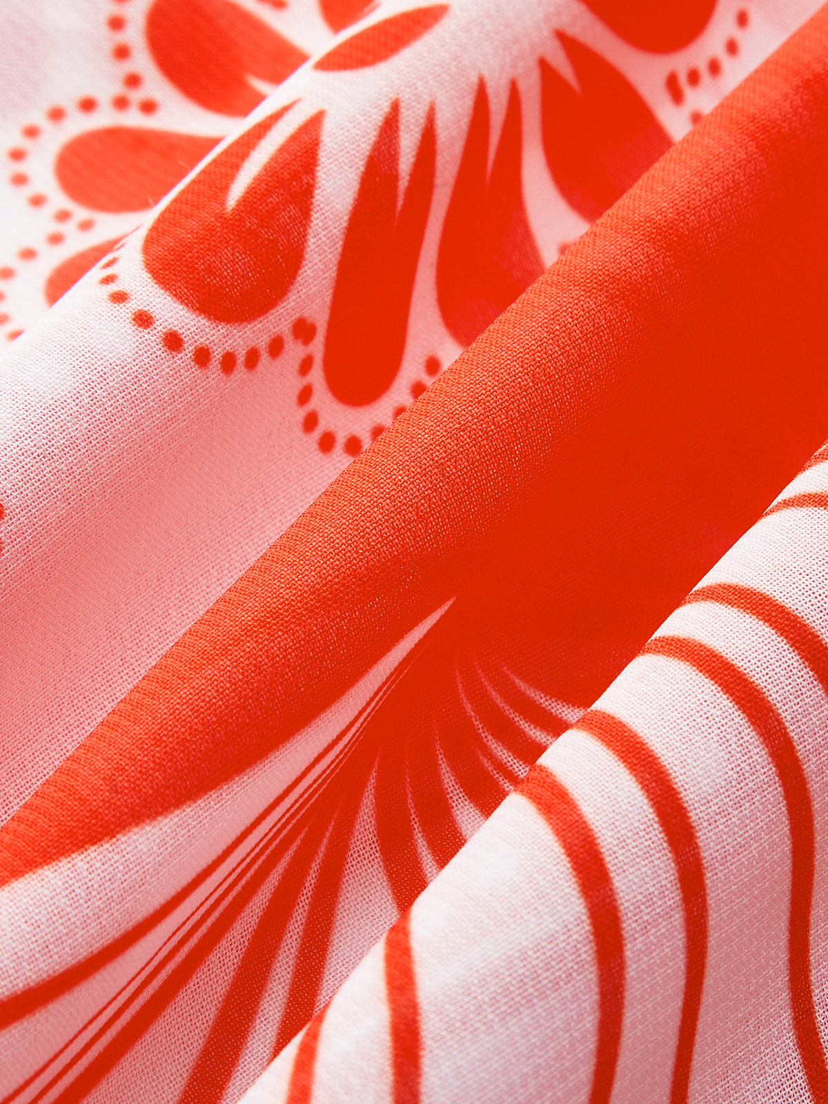 Chiffon-Print-Überwurfrock