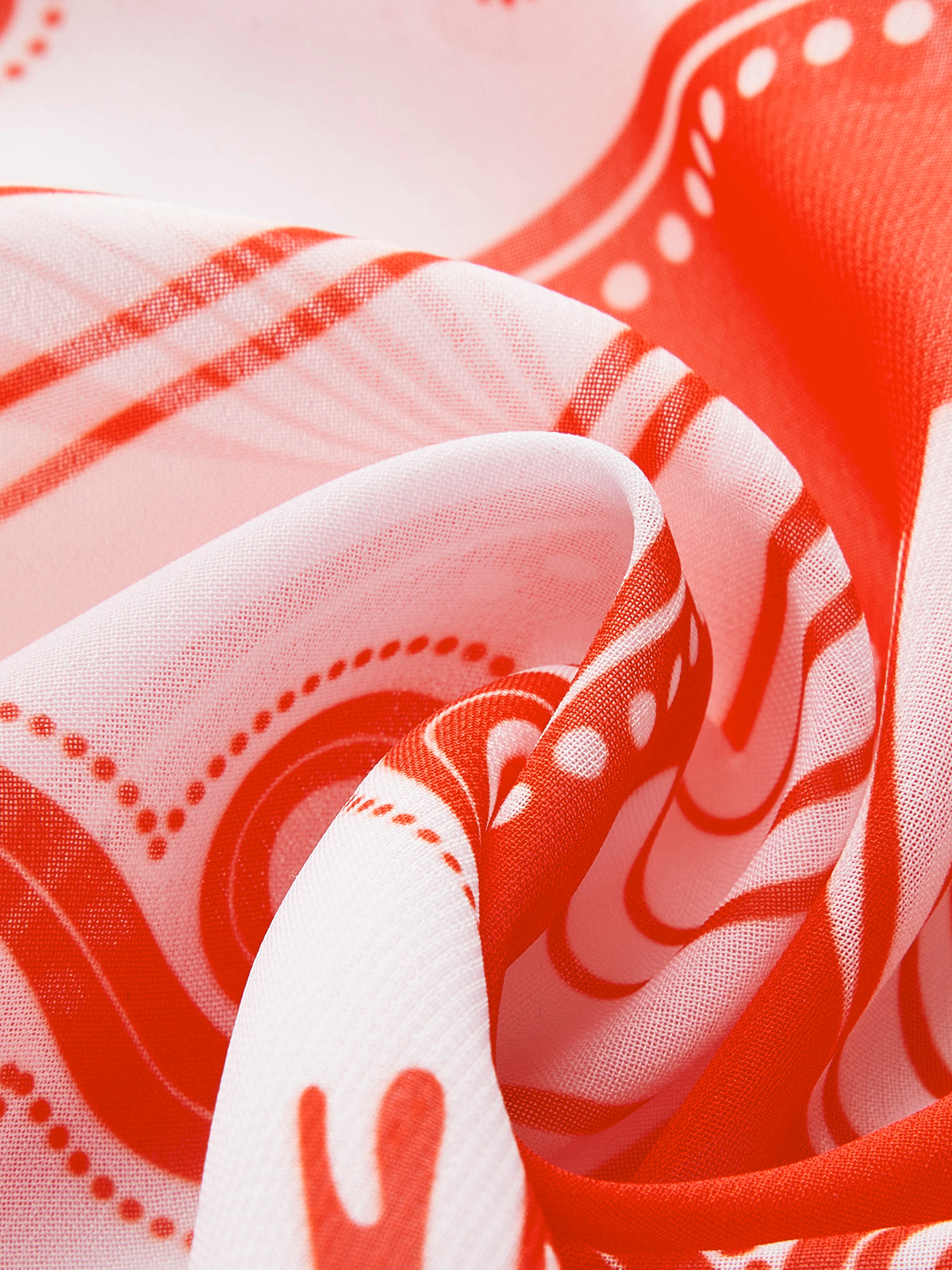 Chiffon-Print-Überwurfrock