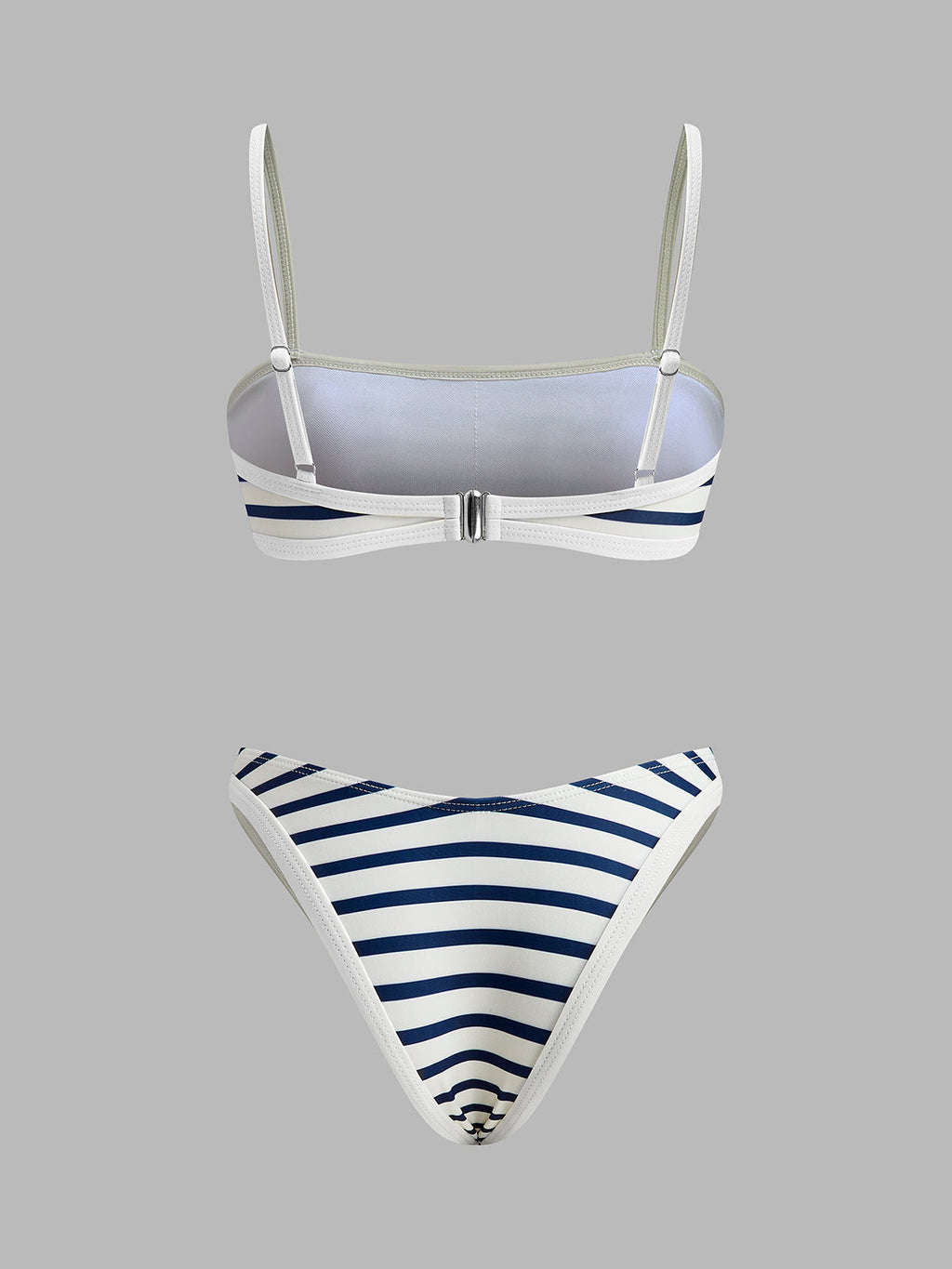 Maritim gestreifter High-Cut Bikini
