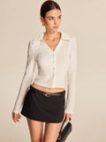 Strukturiertes Button-Down-Hemd