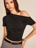 Asymmetrisches gerafftes Top