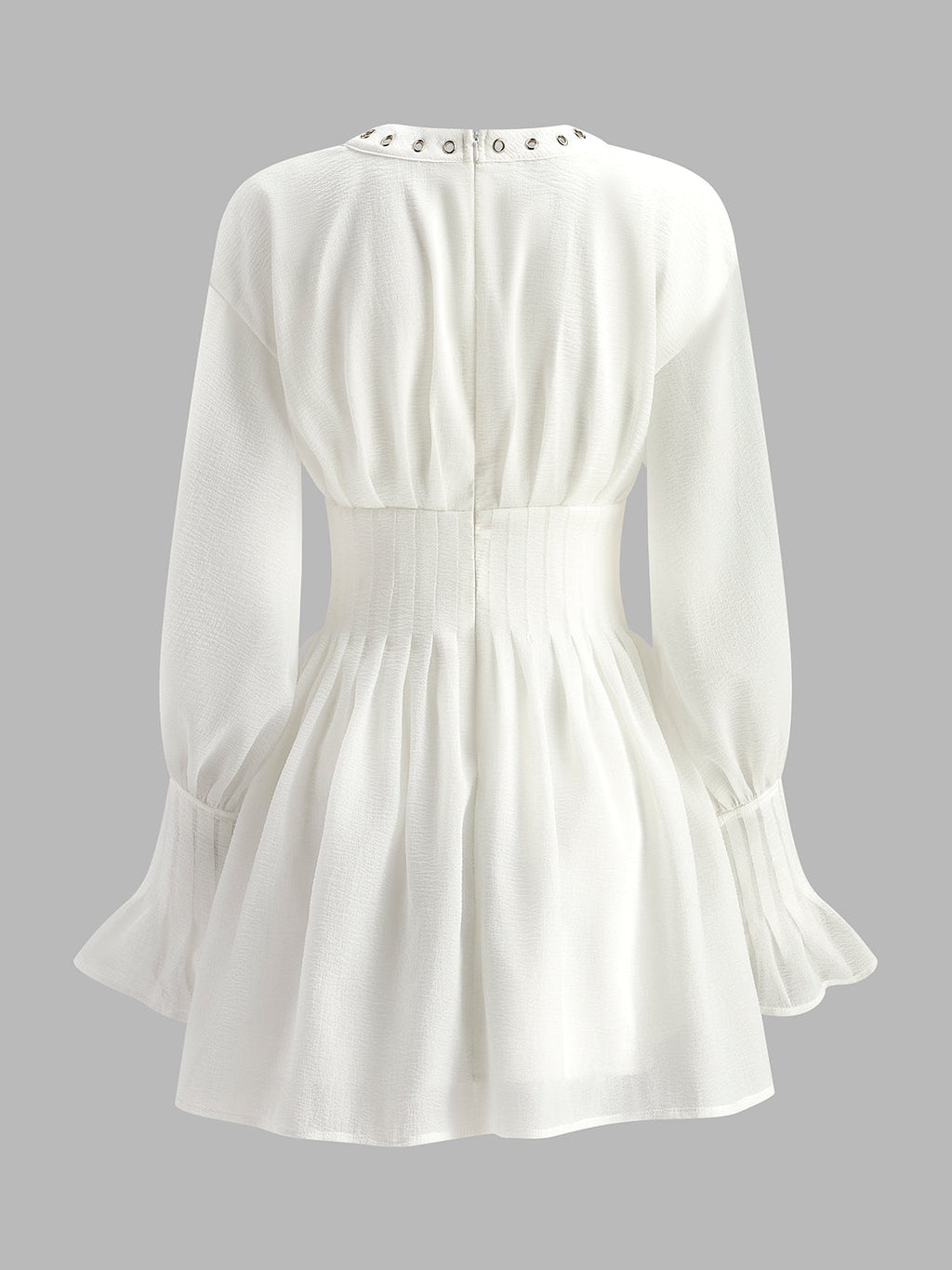 Halbtransparente Kleid mit Schnürung
