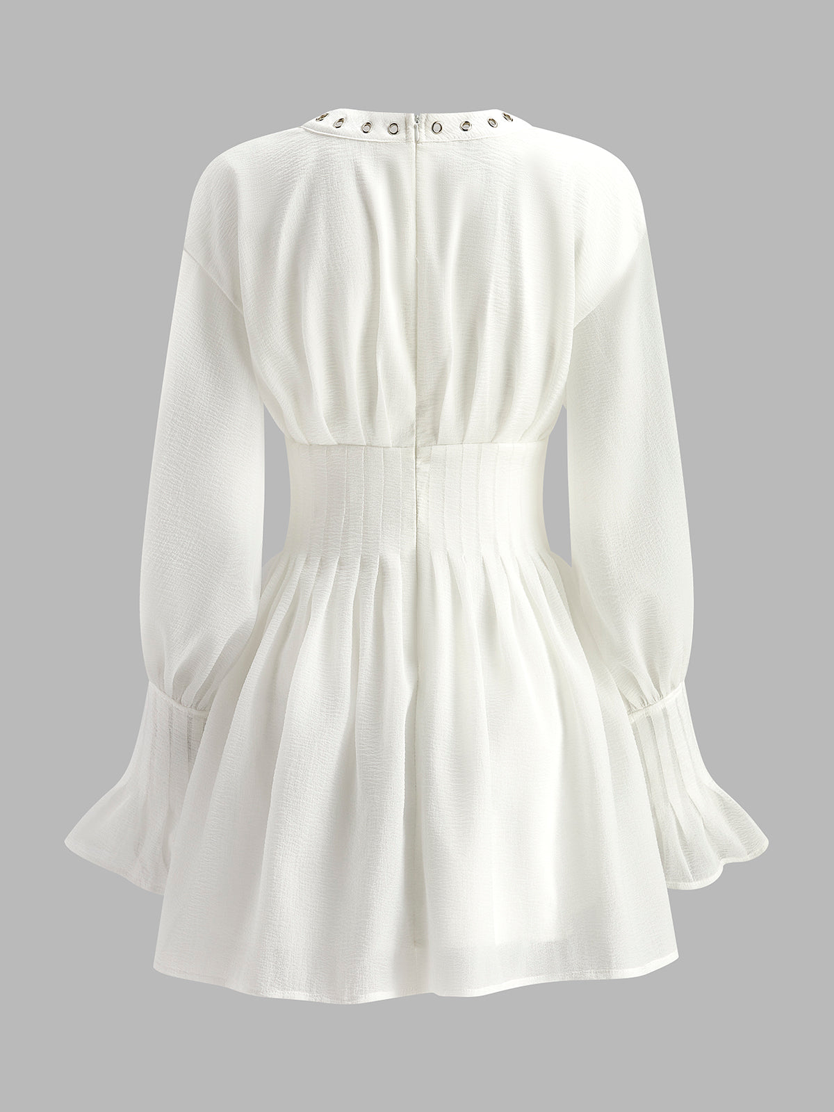 Halbtransparente Kleid mit Schnürung