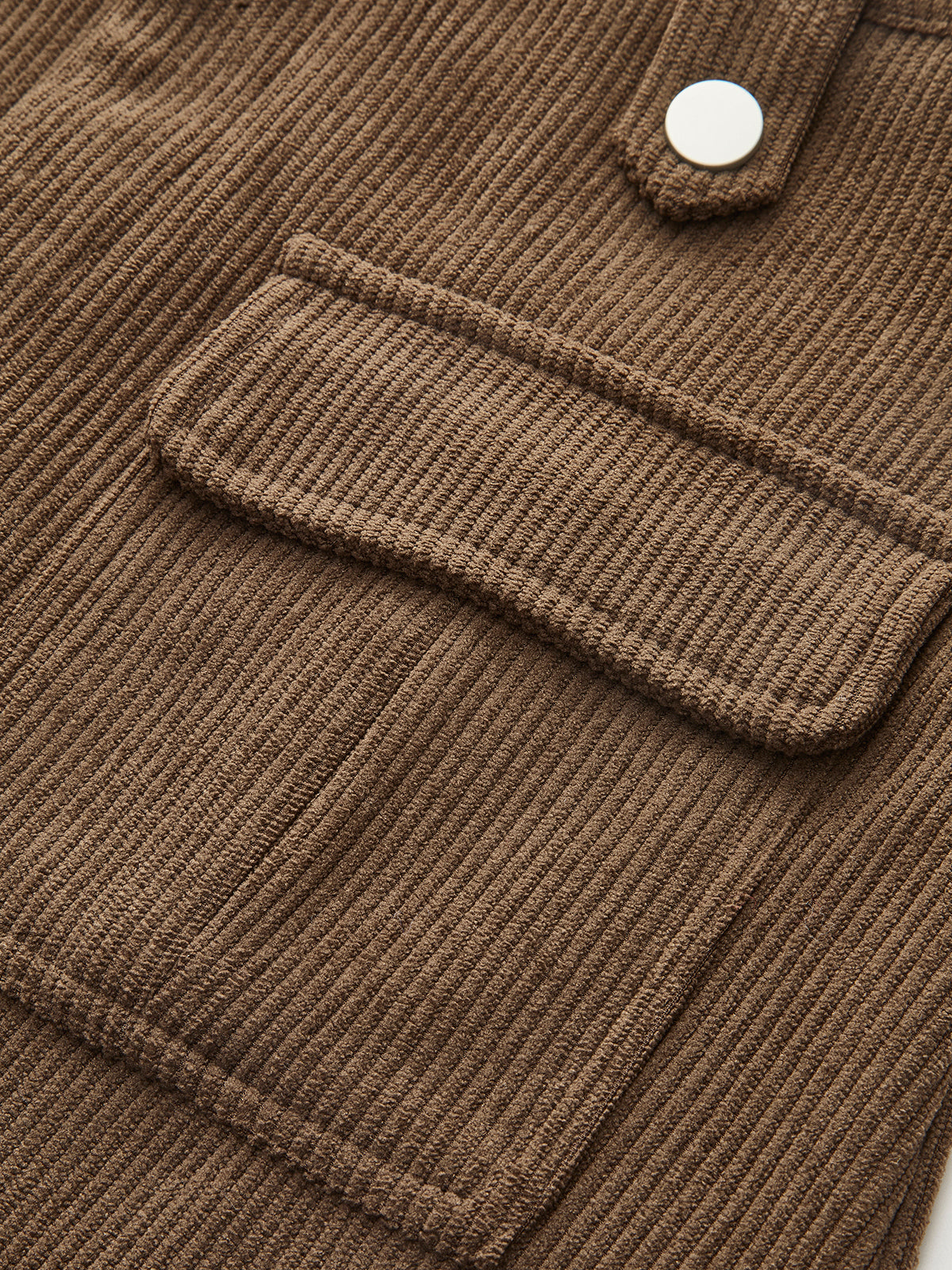 Cord-Rort mit Taschen und Gürtel 