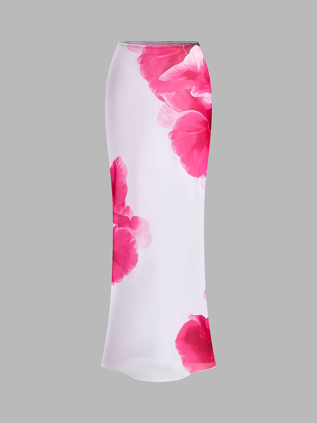 Floral Bikini Set With Semi-Sheer Skirt