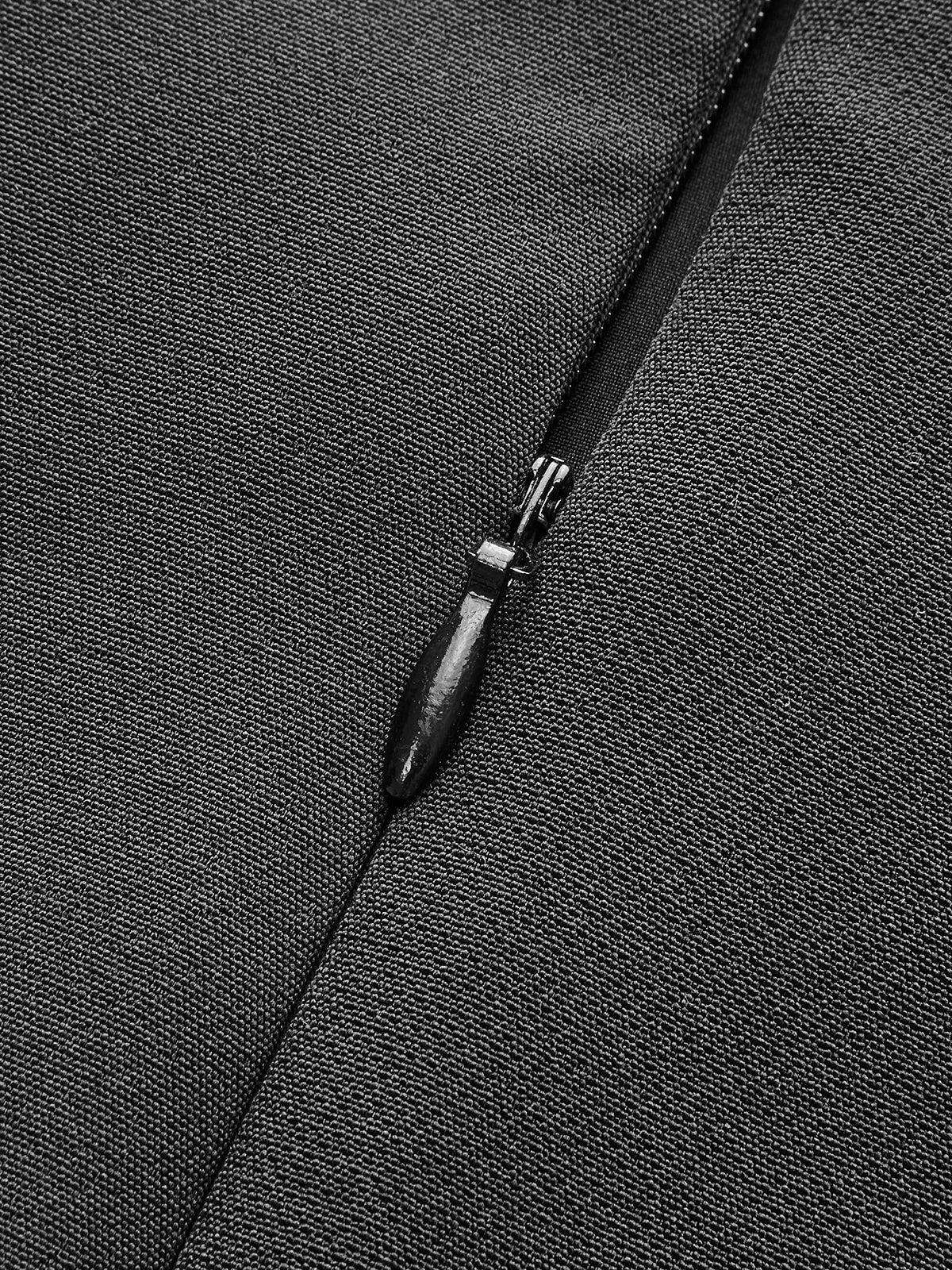 Rock in A-Linie mit Reißverschluss hinten, ohne Gürtel 