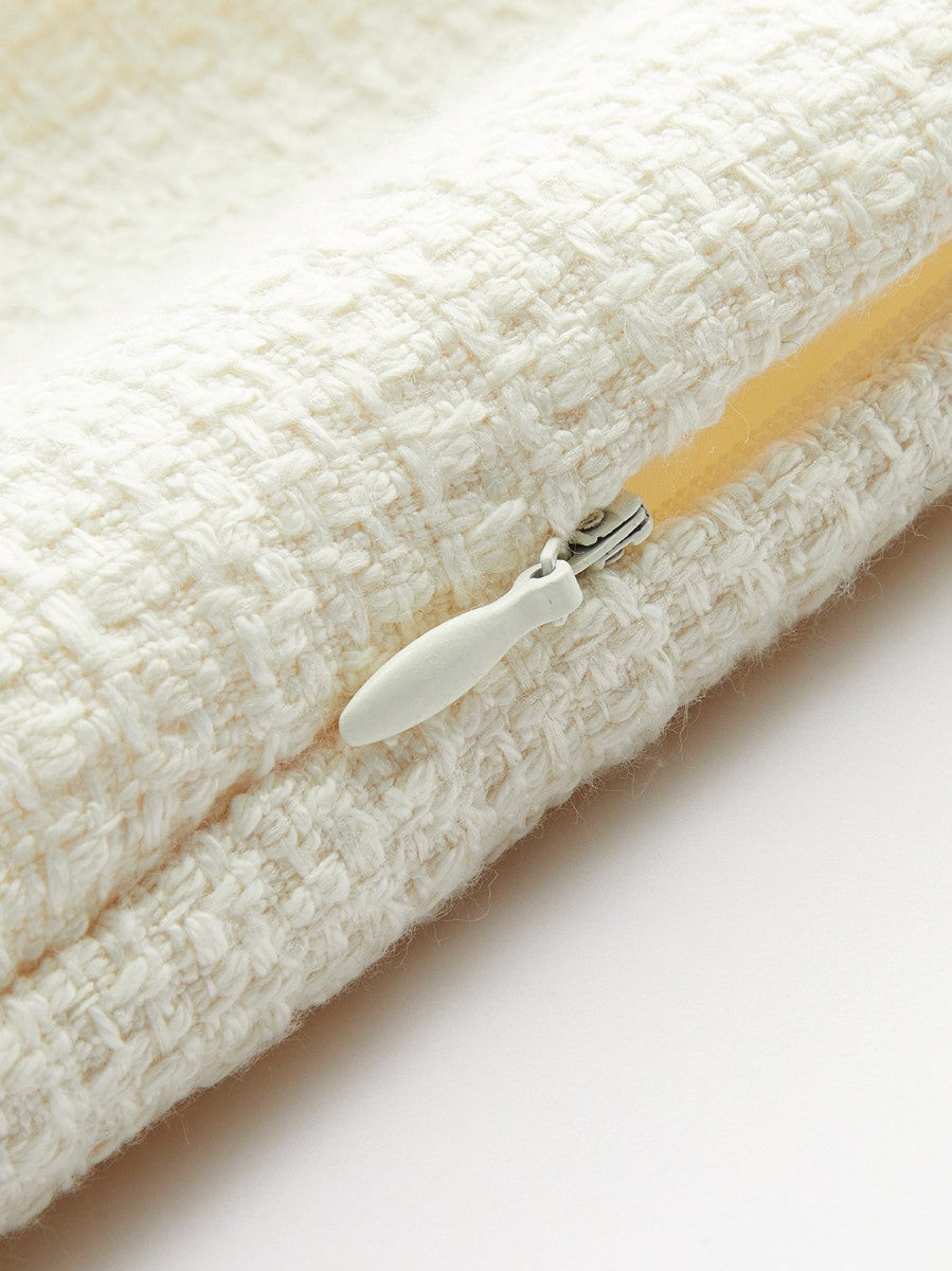 Minimalistischer A-Linien-Minirock mit Reißverschluss 