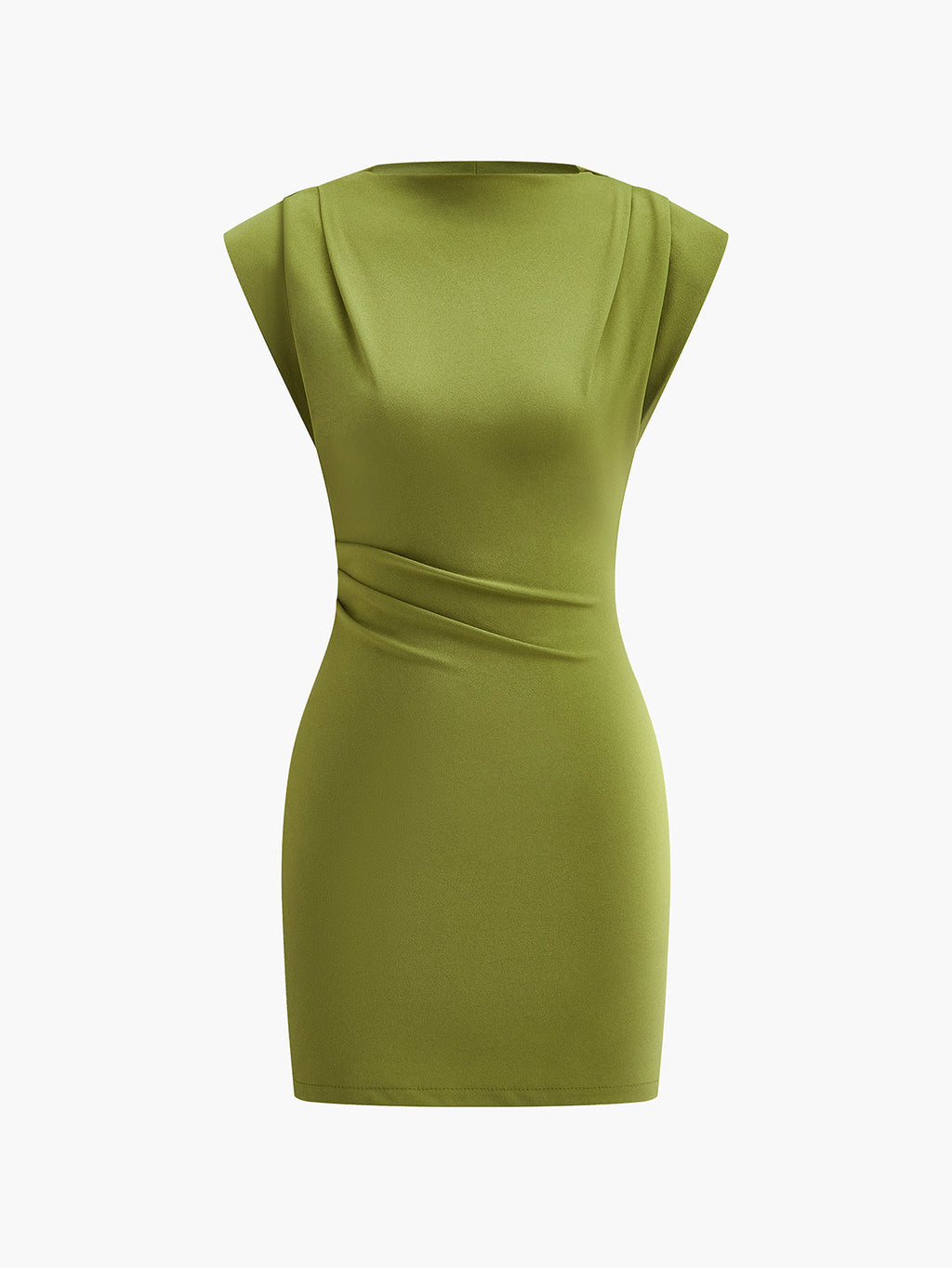 Ärmelloses Kleid mit Drapierungen