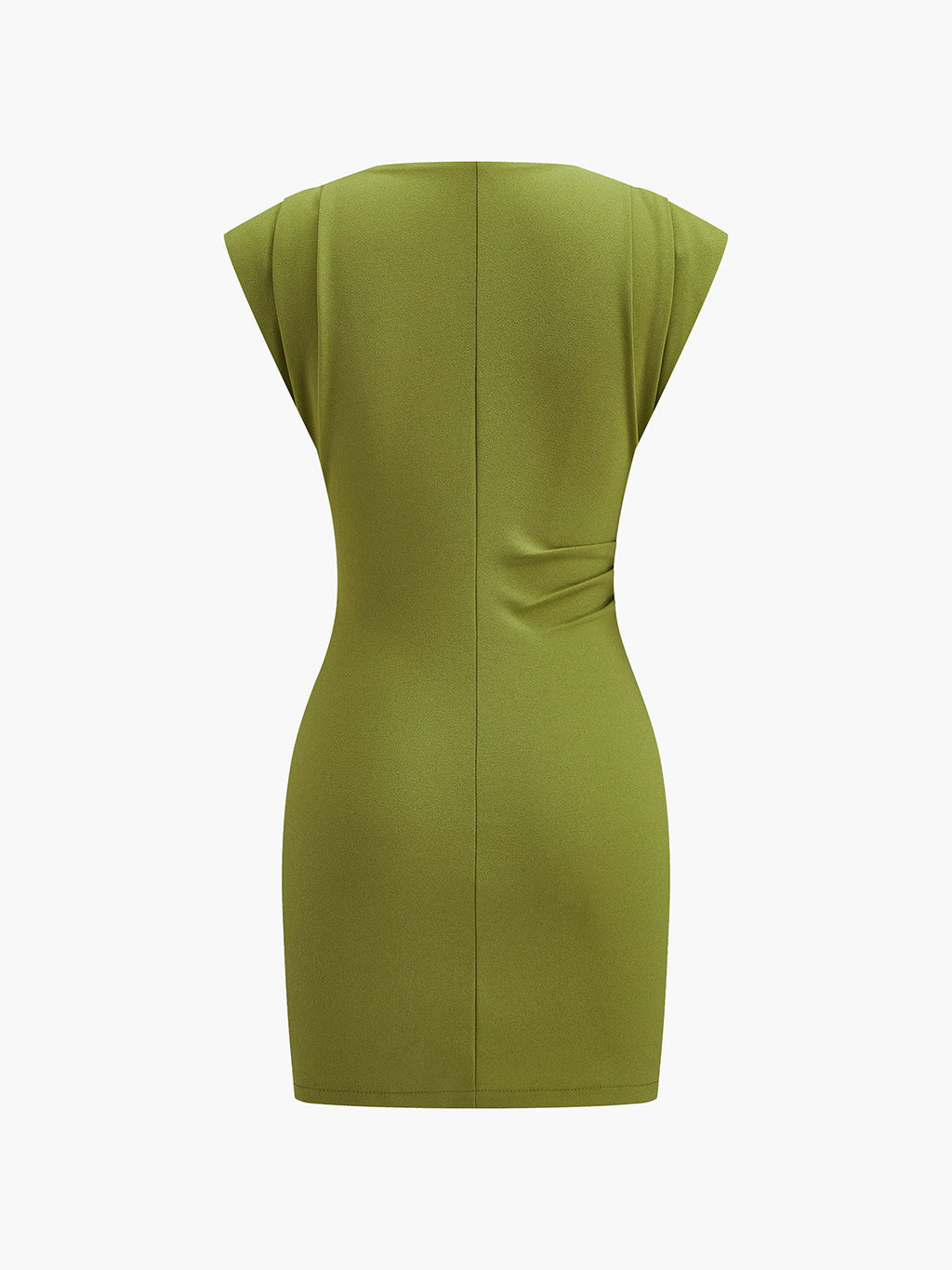 Ärmelloses Kleid mit Drapierungen