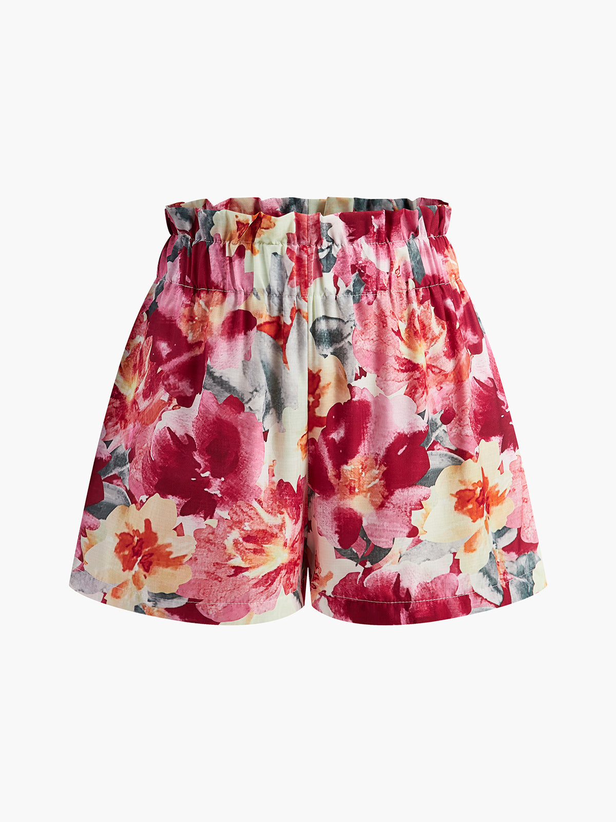 Blumendruck Ärmelloses Shorts-Set