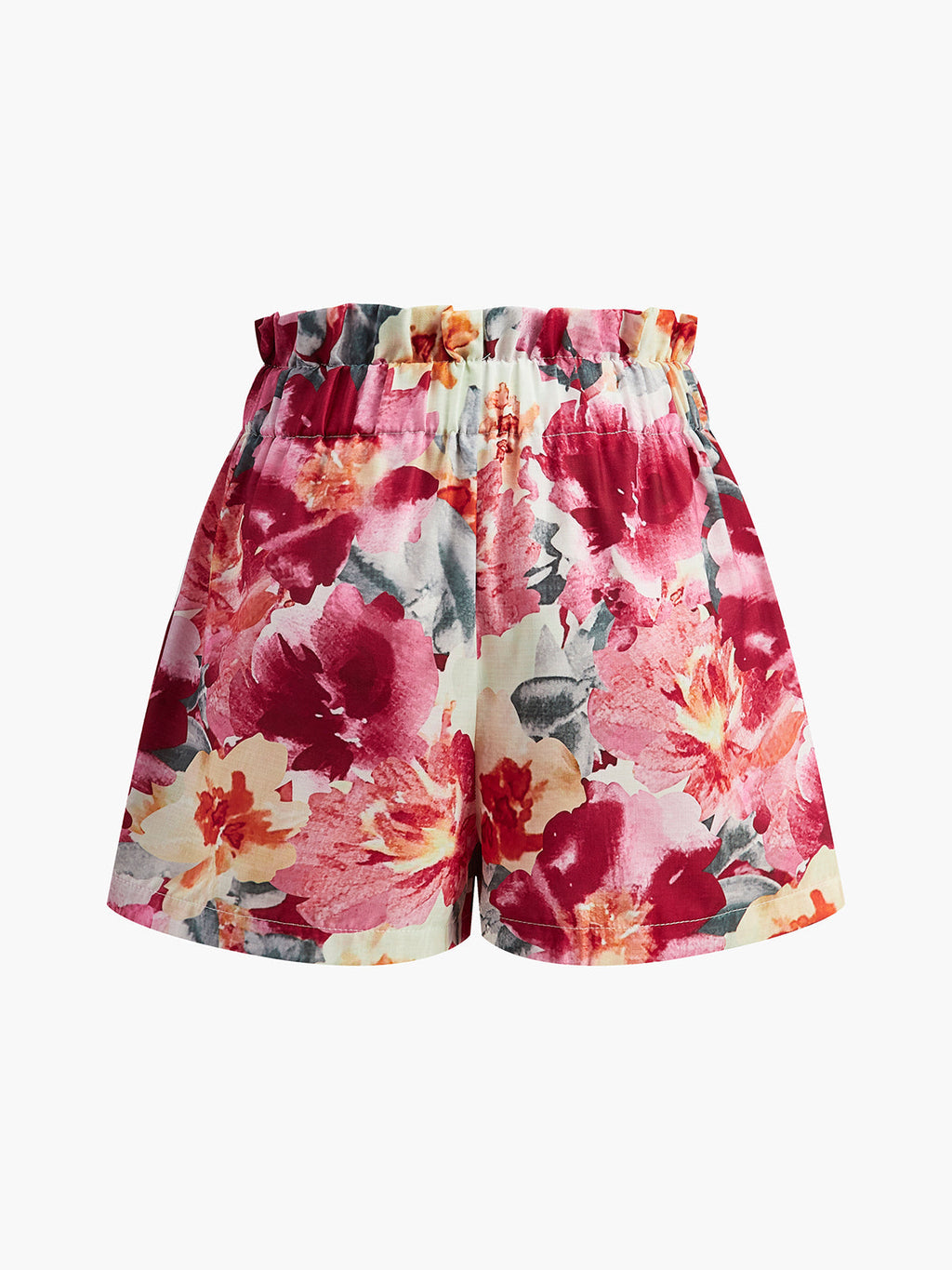 Blumendruck Ärmelloses Shorts-Set