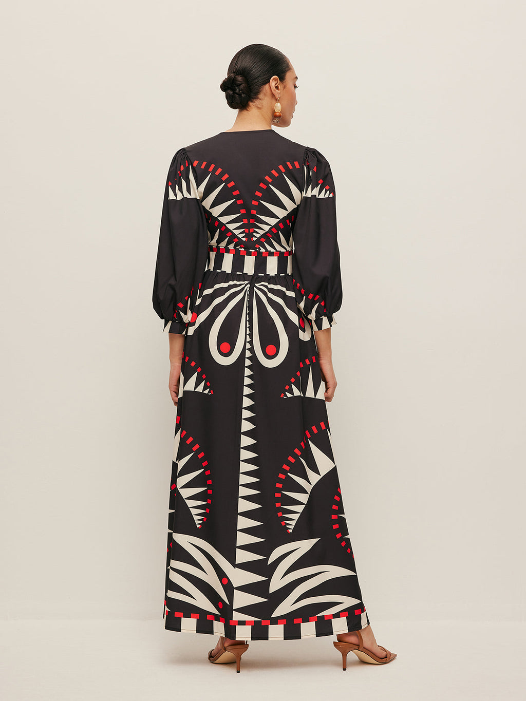 Robe Bohème Col V Fendue