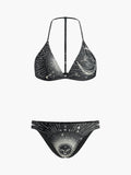 Astrologie-Druck Neckholder-Bikini-Set