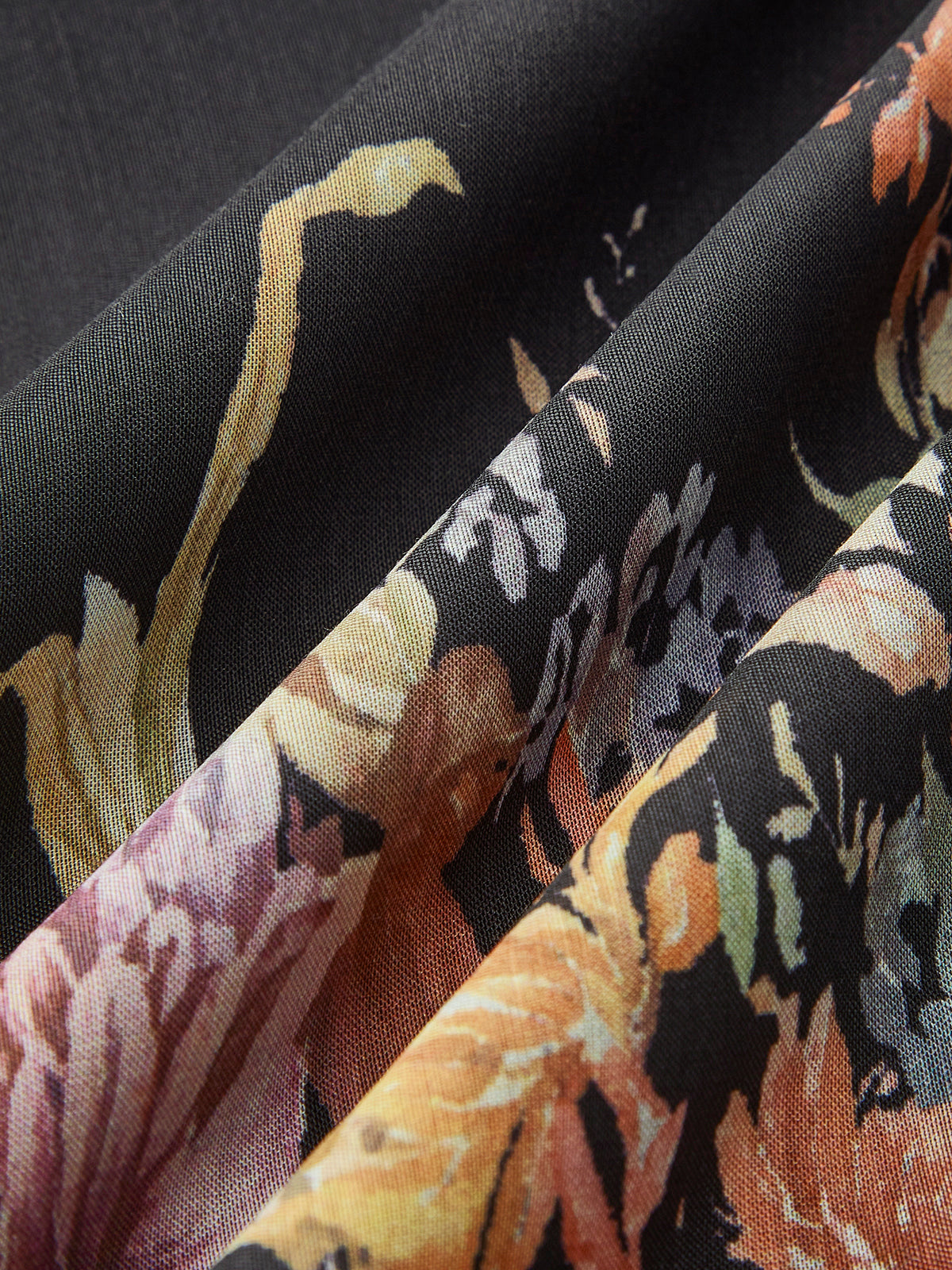 Robe à imprimé floral et nœud sur le devant 