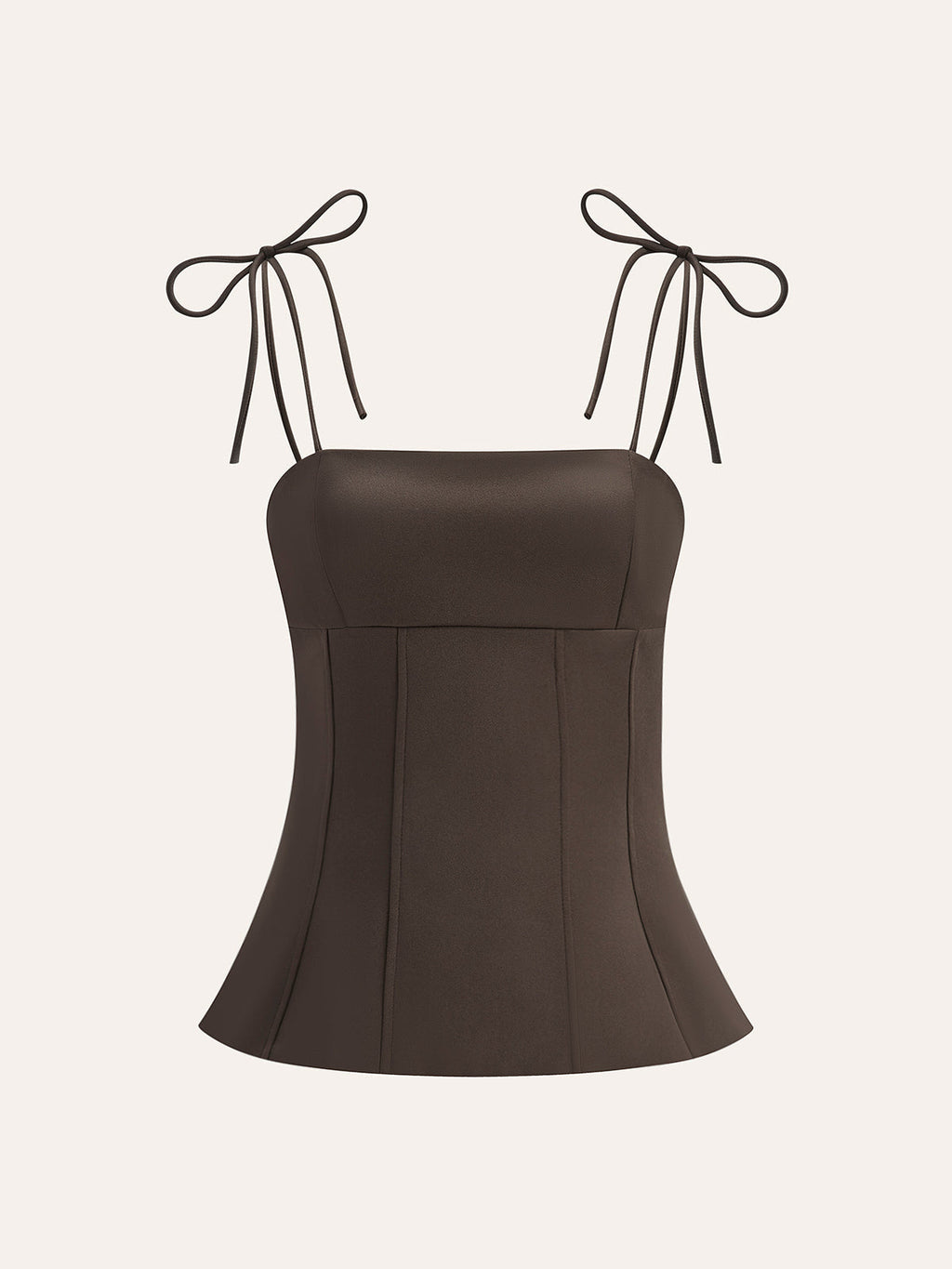 Haut corset à nouer aux épaules