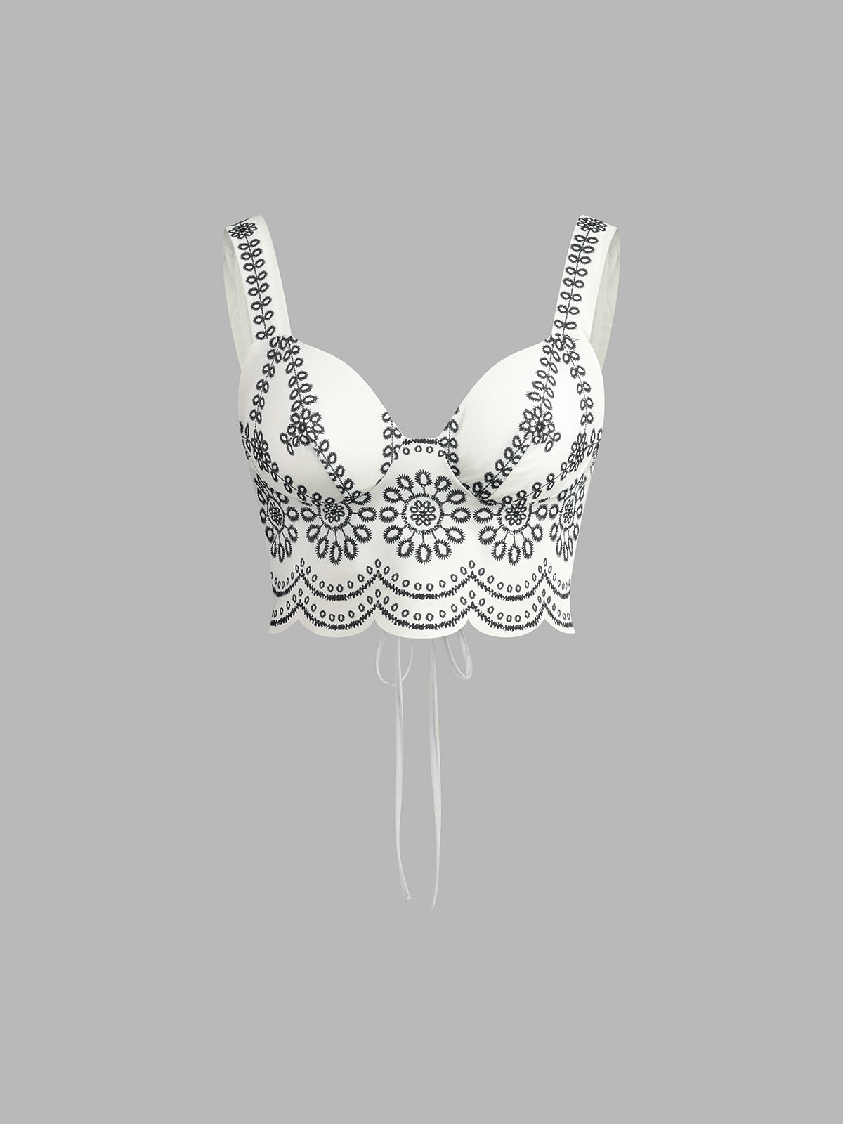 Ensemble jupe sans manches imprimée à nouer dans le dos 