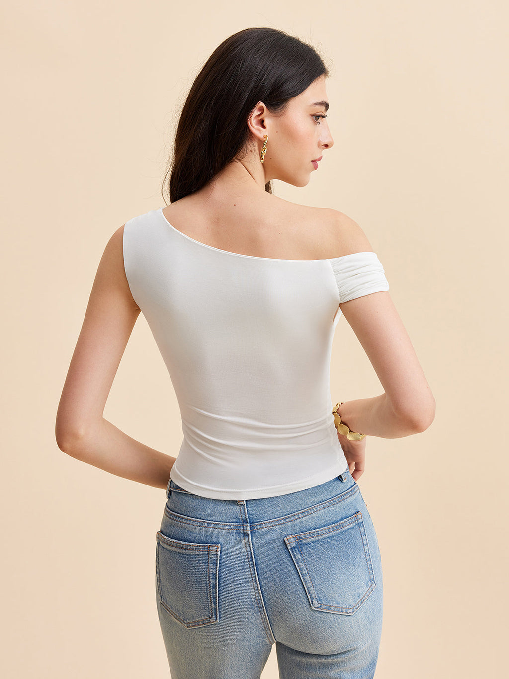 Haut asymétrique à une épaule
