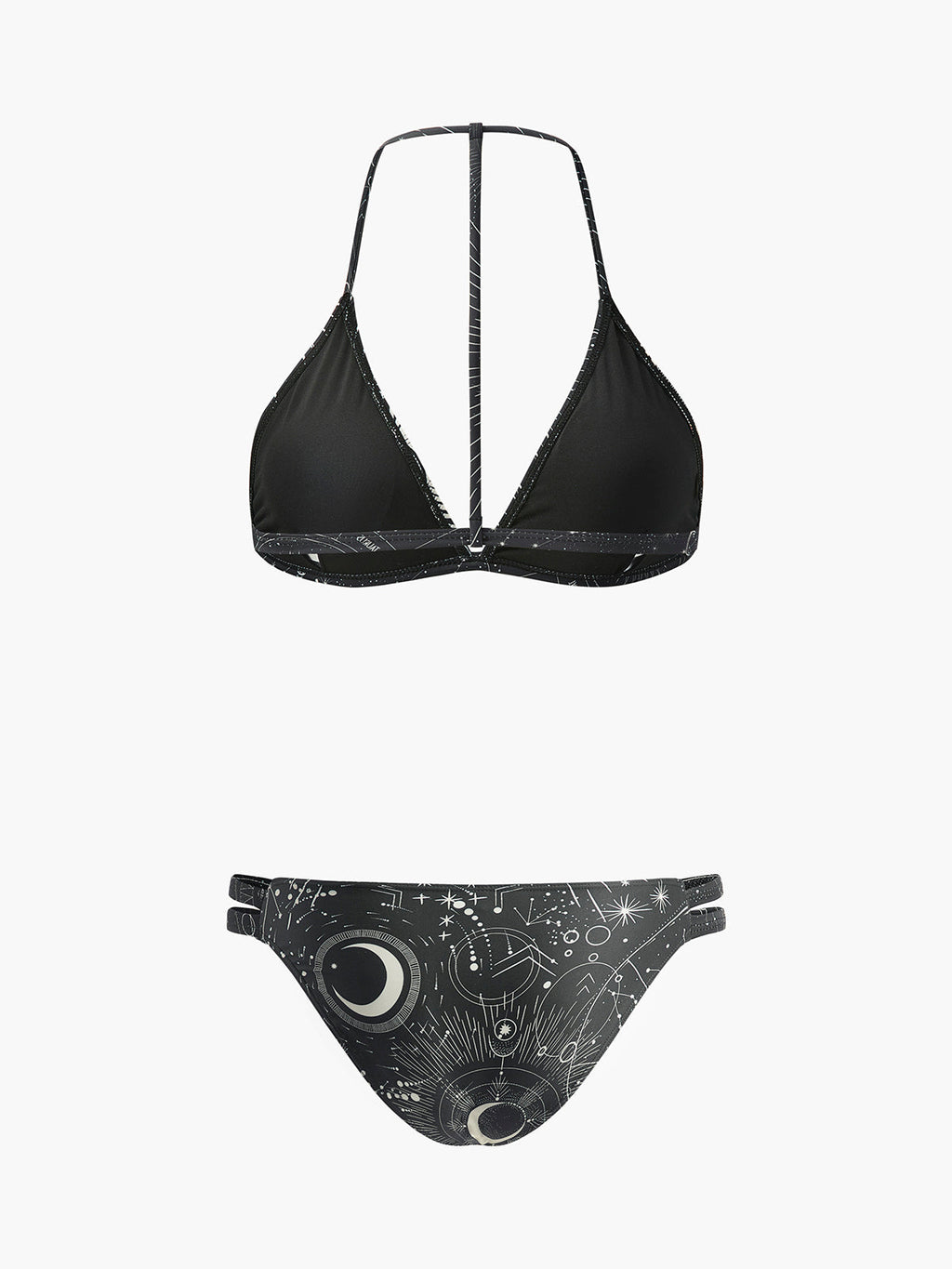 Astrologie-Druck Neckholder-Bikini-Set