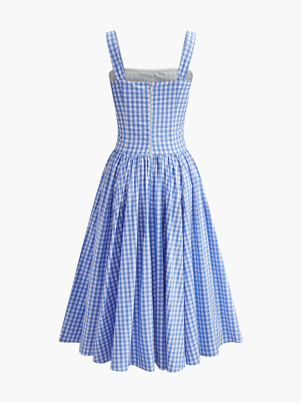 Schnür-Korsettkleid mit Schachbrettmuster