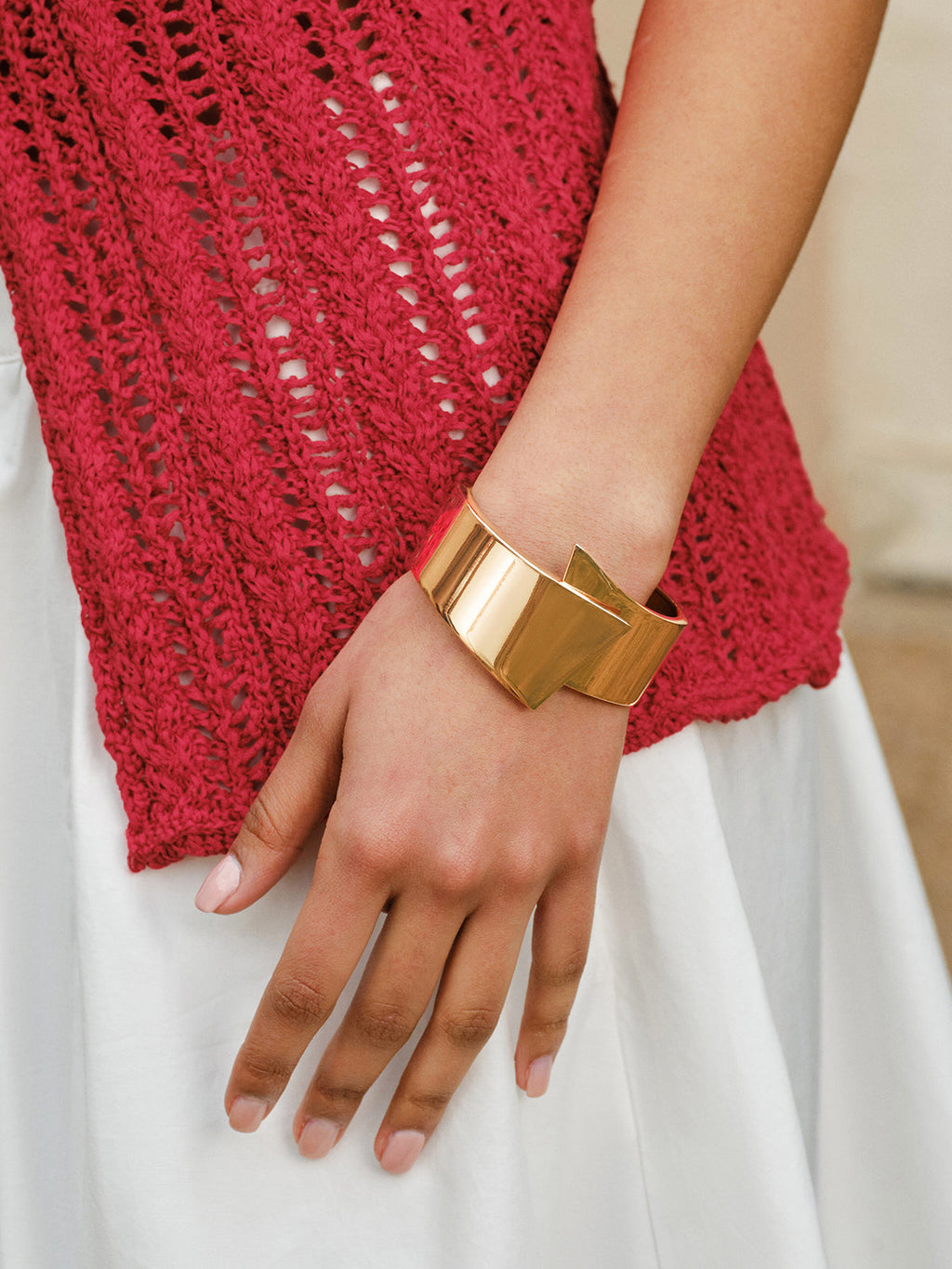 Geometrisches Metallarmband