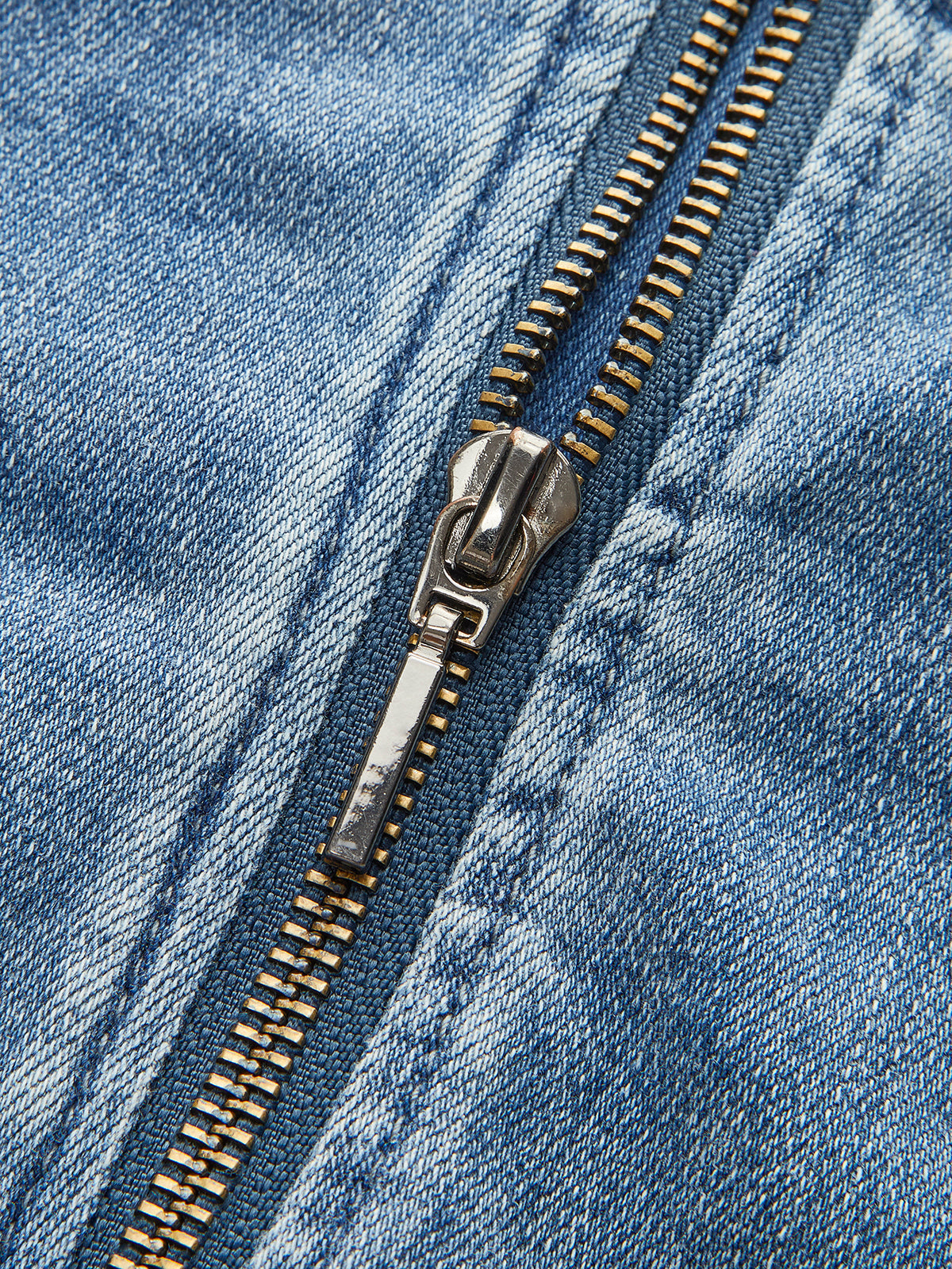 Asymmetrical Pleated Denim Strapless Top