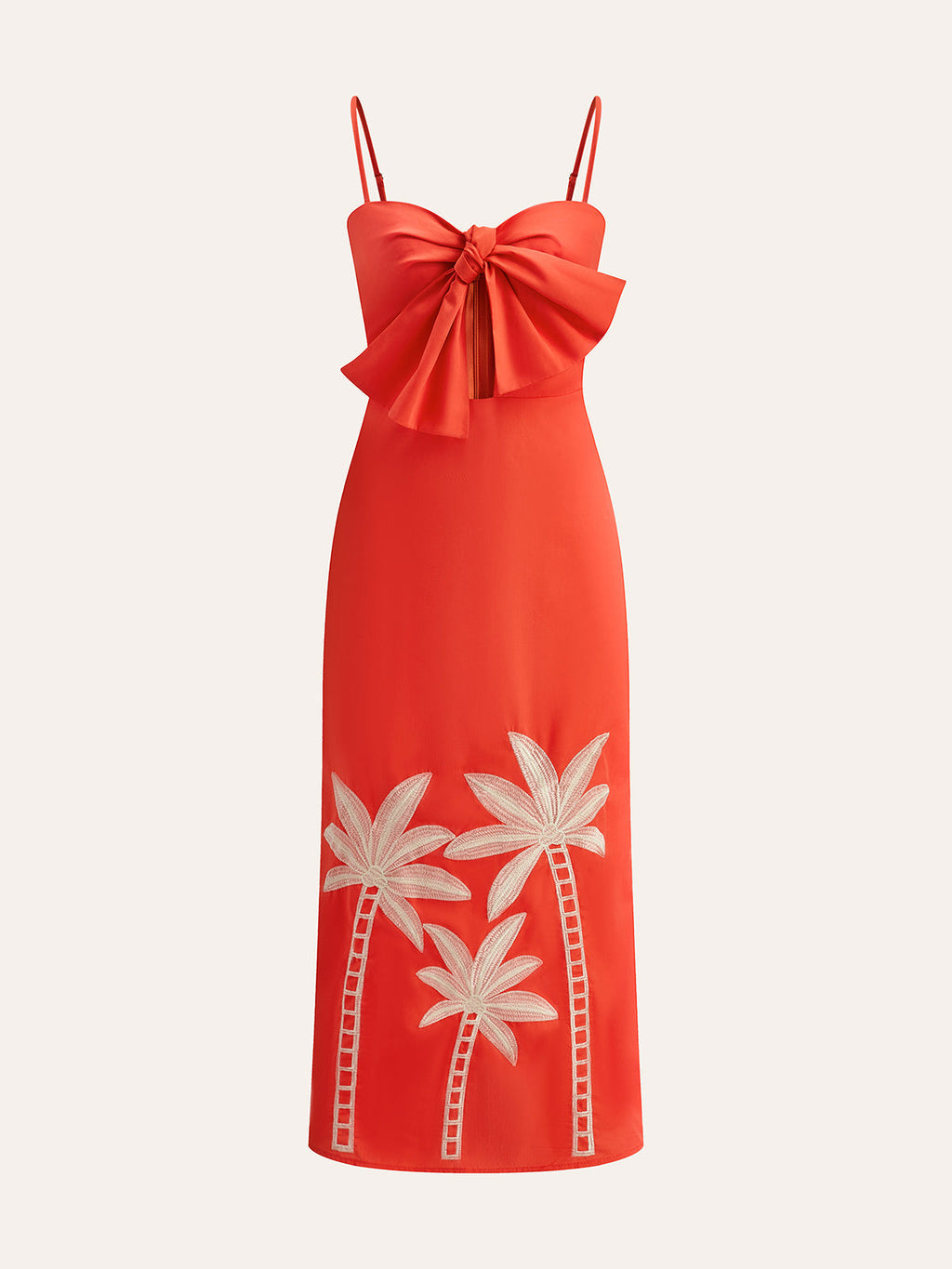 Besticktes Cami-Kleid mit Schleifendetail